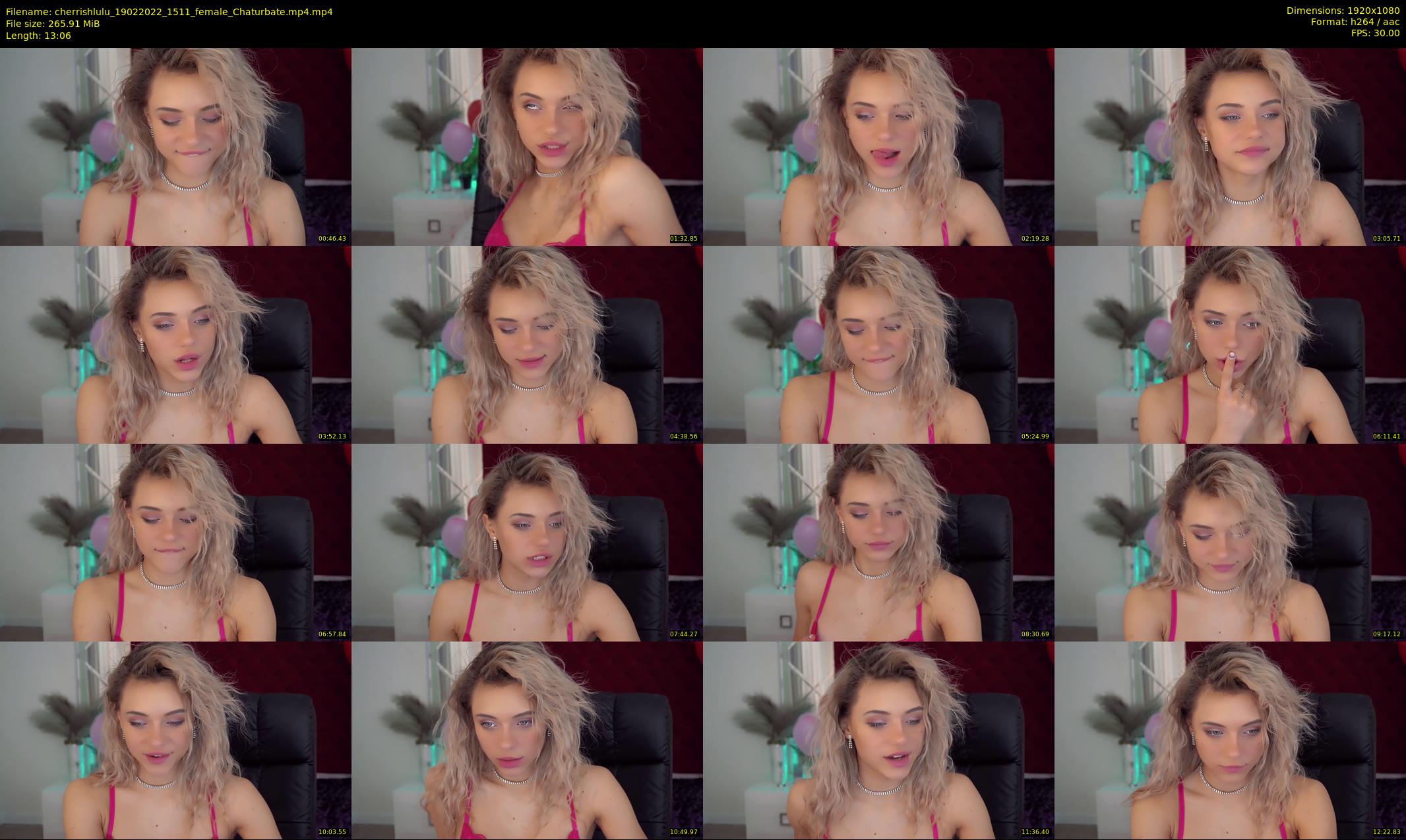 cherrishlulu — 14 minute Chaturbate female cam show recording, 1080p, Feb 19, 2022
