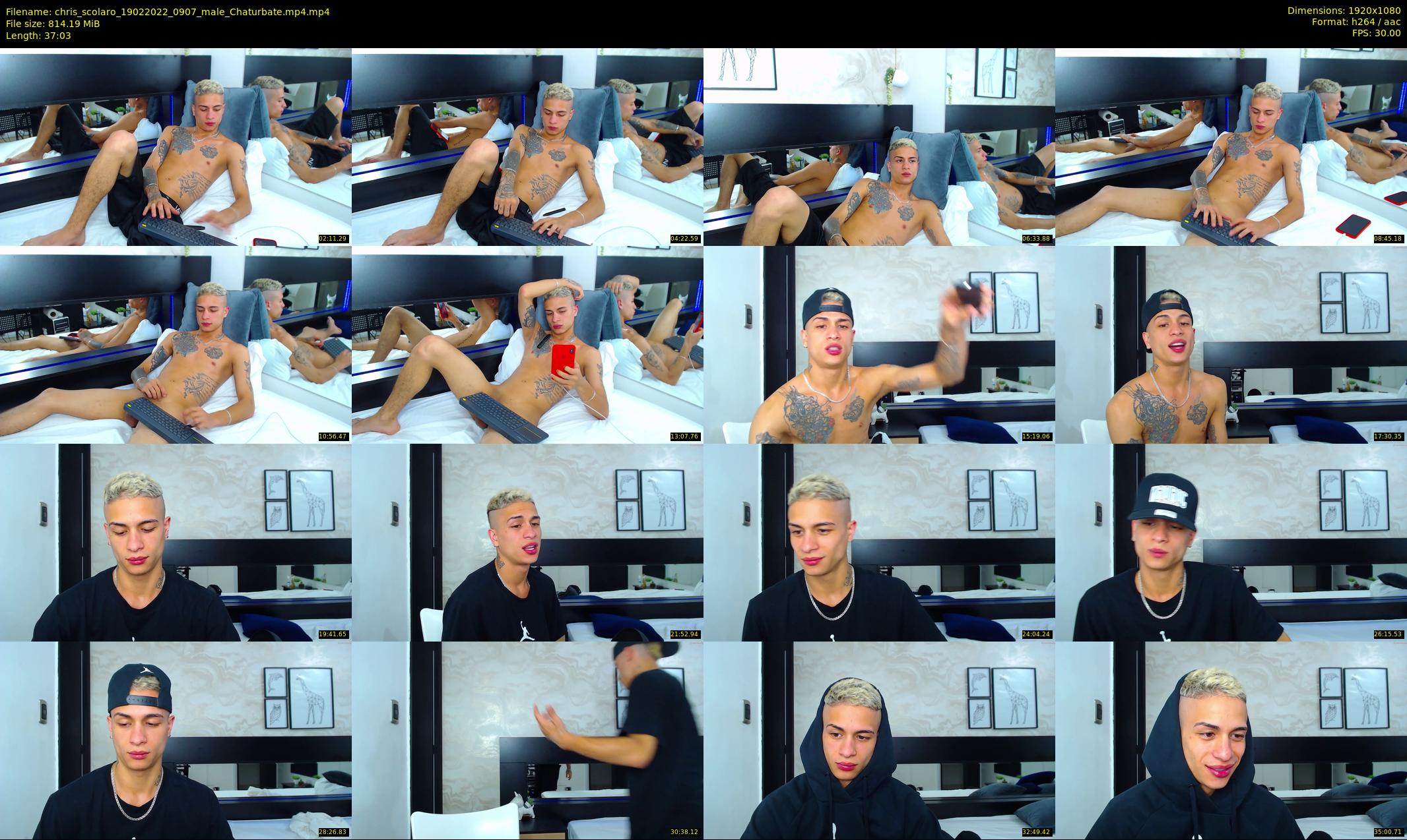chris_scolaro — 38 minute Chaturbate male cam show recording, 1080p, Feb 19, 2022