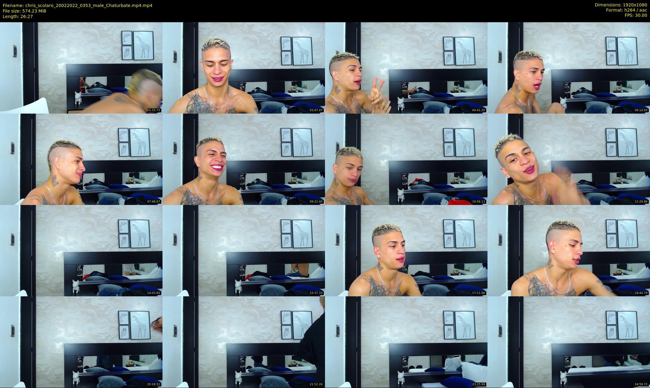 chris_scolaro — 27 minute Chaturbate male cam show recording, 1080p, Feb 20, 2022