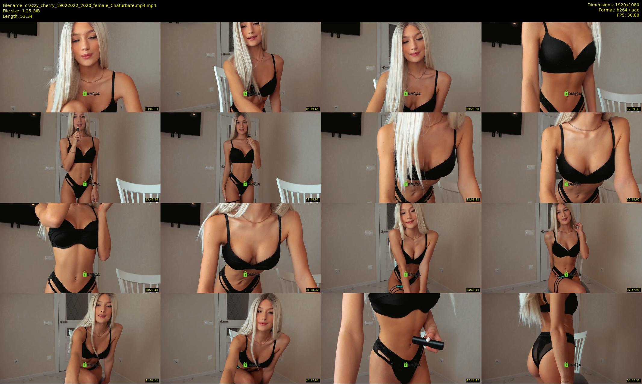 crazzy_cherry — 54 minute Chaturbate female cam show recording, 1080p, Feb 19, 2022