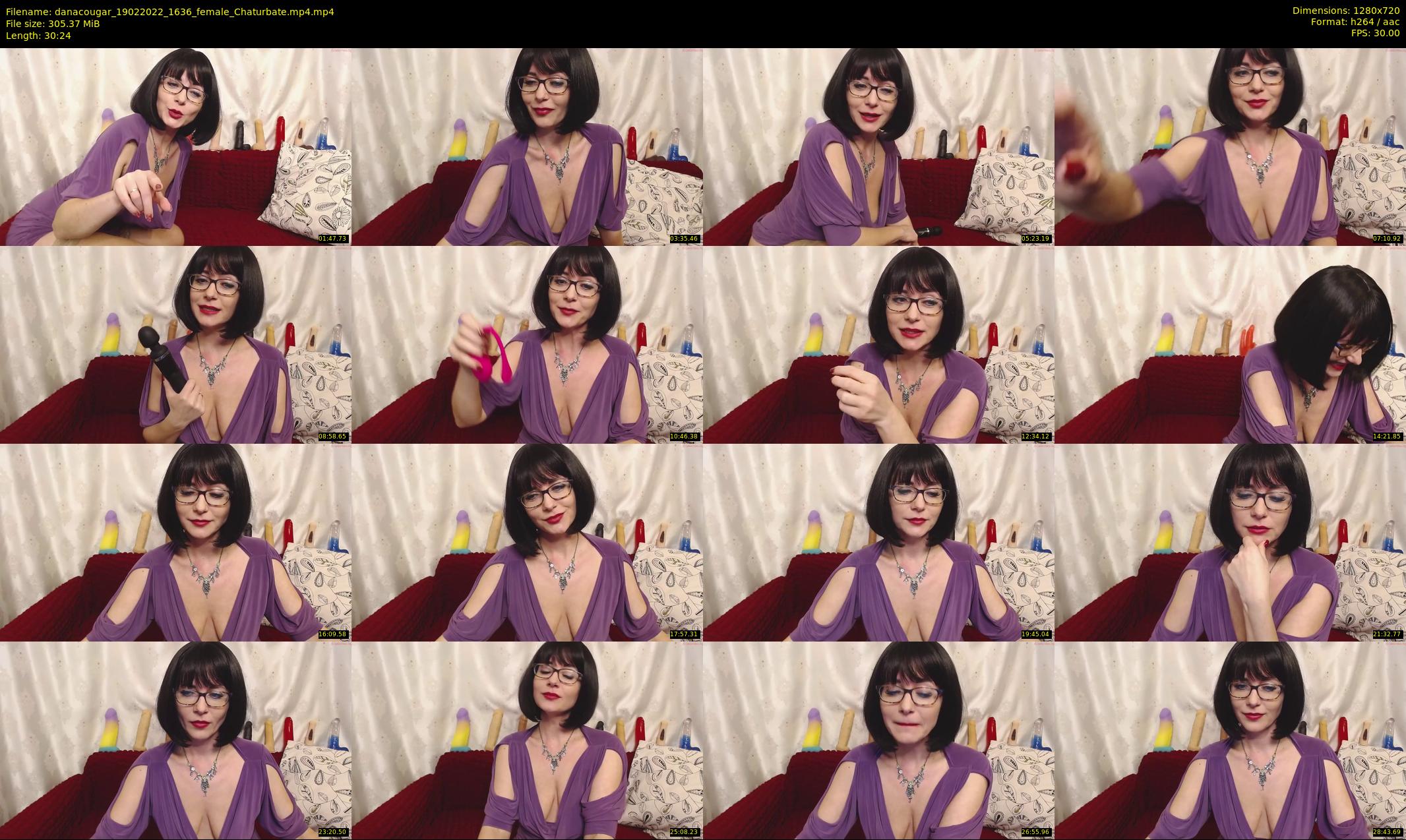 danacougar — 31 minute Chaturbate female cam show recording, 720p, Feb 19, 2022