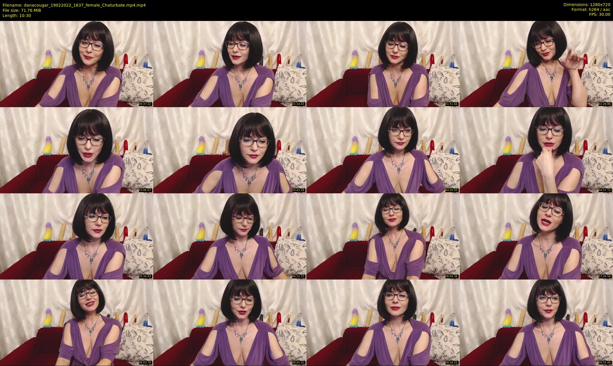 danacougar — 11 minute Chaturbate female cam show recording, 720p, Feb 19, 2022