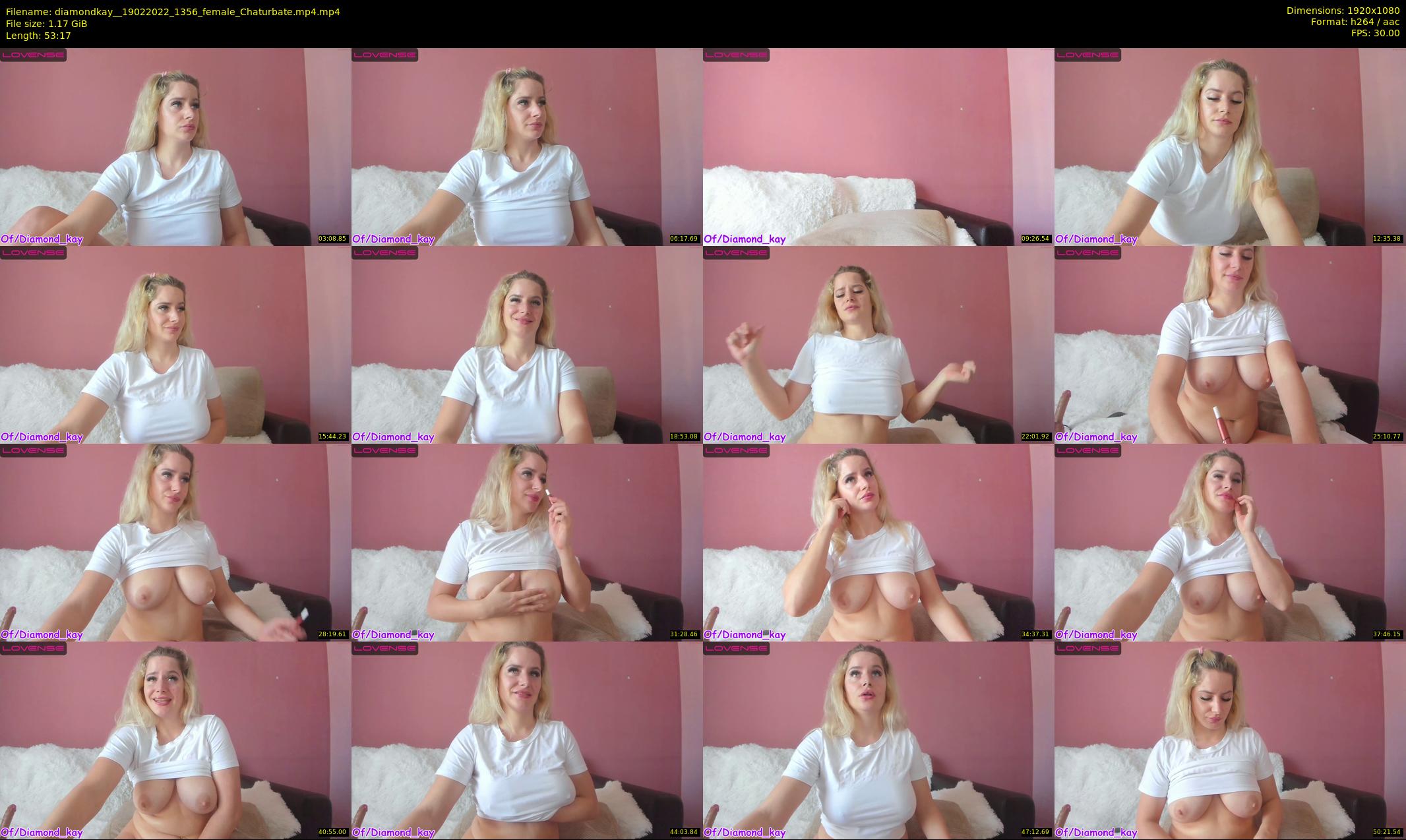 diamondkay_ — 54 minute Chaturbate female cam show recording, 1080p, Feb 19, 2022