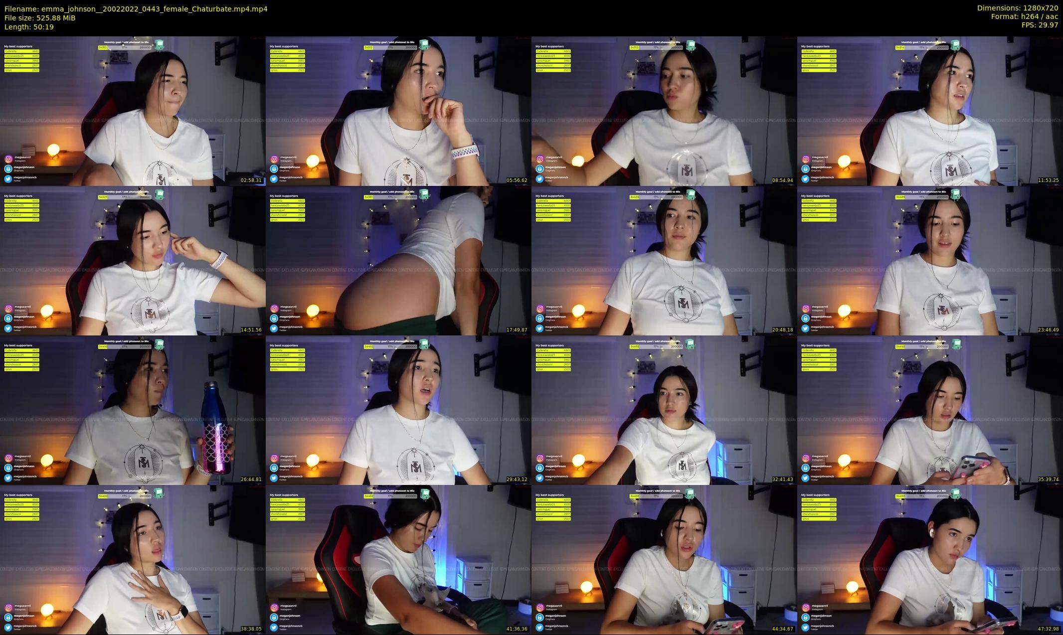 emma_johnson_ — 51 minute Chaturbate female cam show recording, 720p, Feb 20, 2022