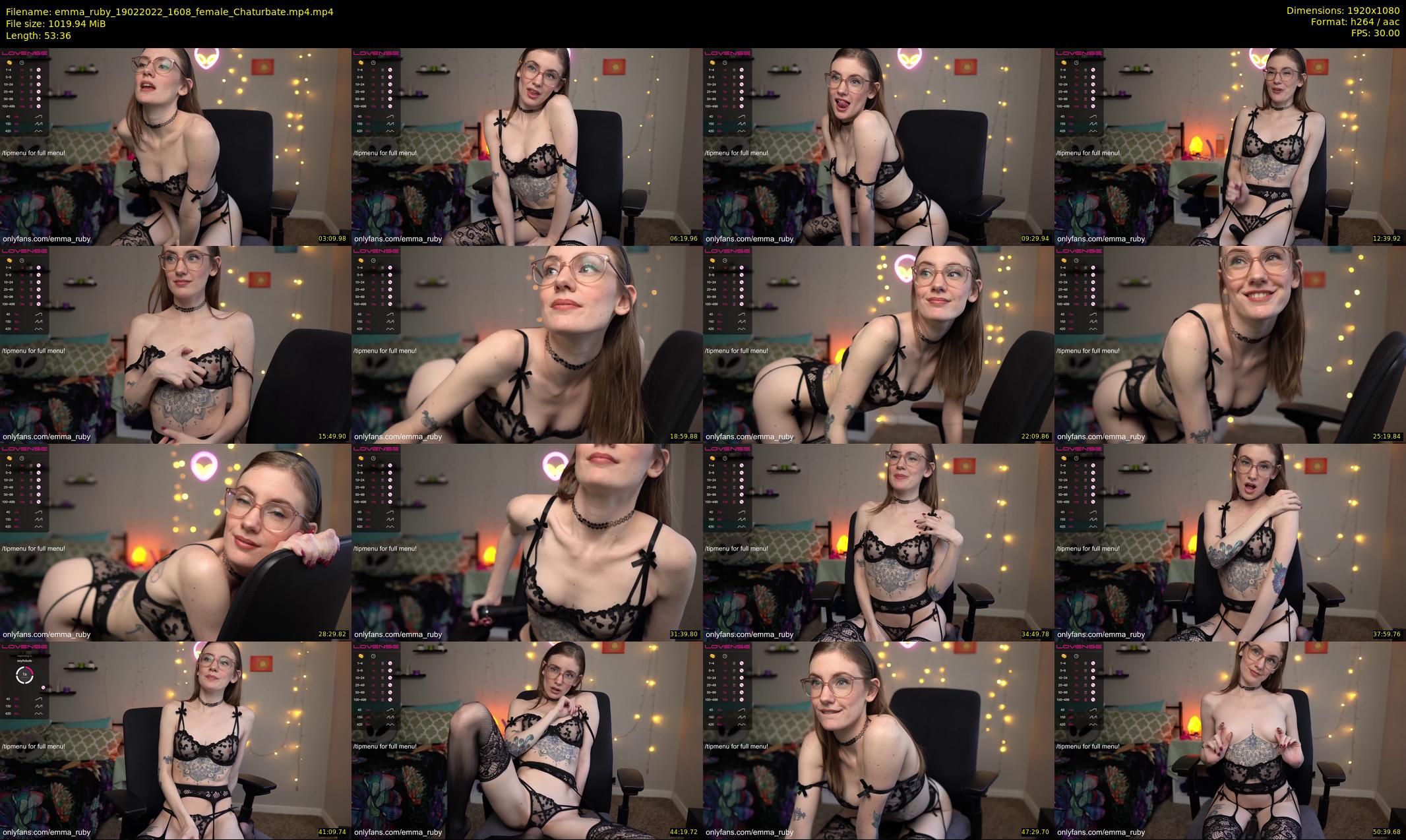 emma_ruby — 54 minute Chaturbate female cam show recording, 1080p, Feb 19, 2022