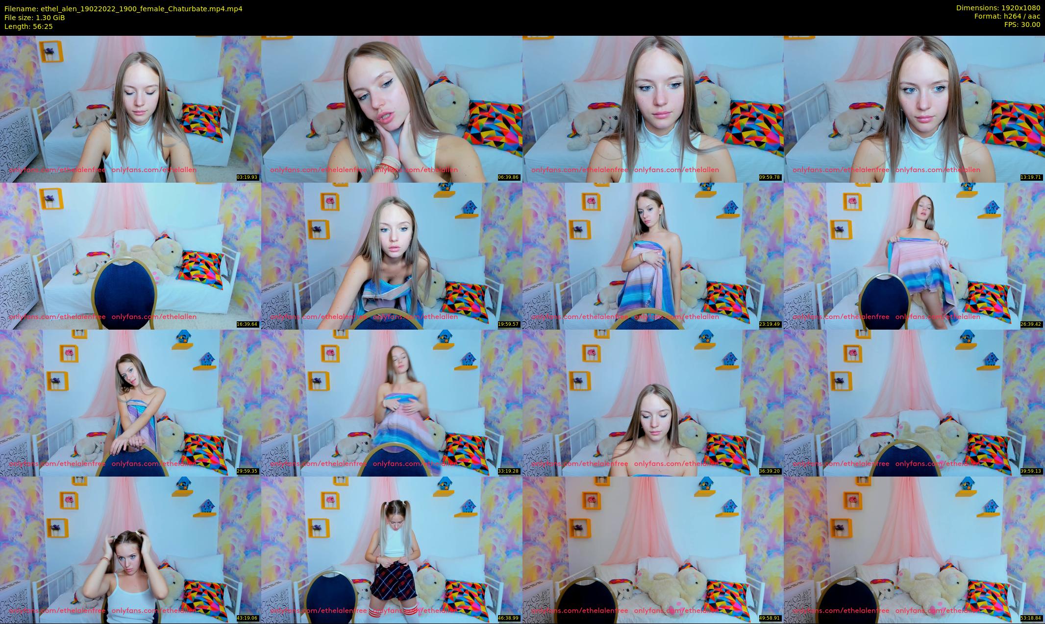 ethel_alen — 57 minute Chaturbate female cam show recording, 1080p, Feb 19, 2022