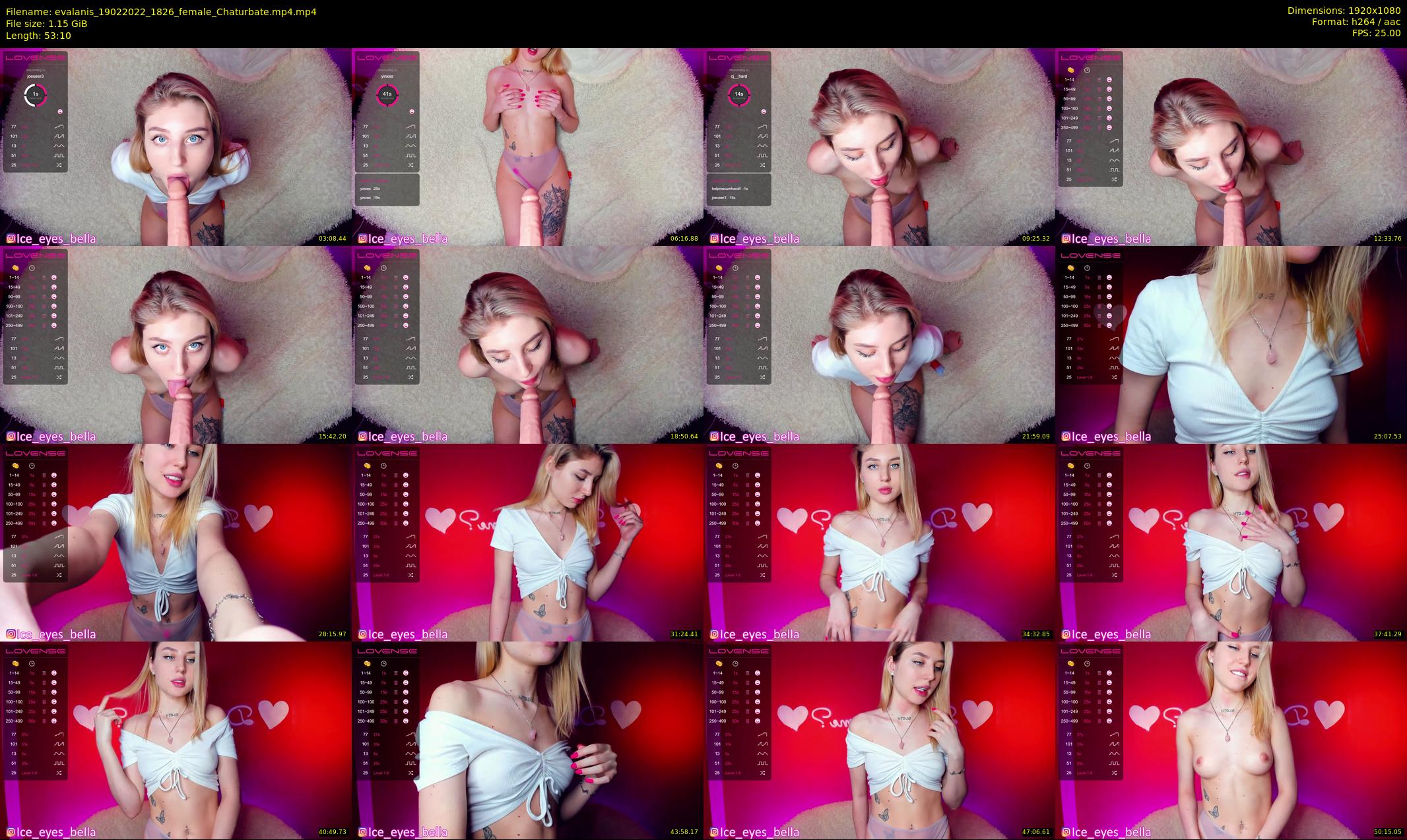 evalanis — 54 minute Chaturbate couple cam show recording, 1080p, Feb 19, 2022