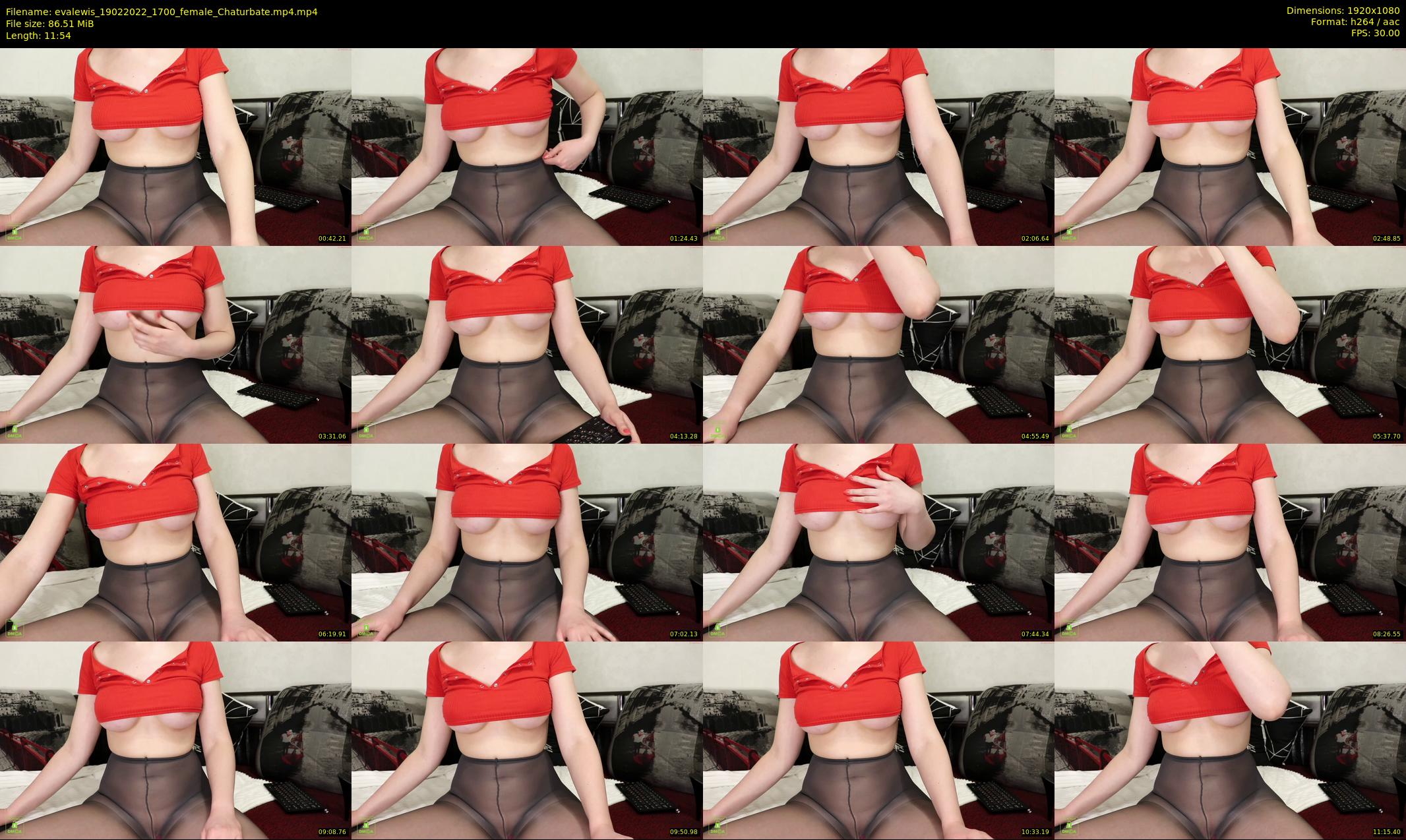 evalewis — 12 minute Chaturbate female cam show recording, 1080p, Feb 19, 2022