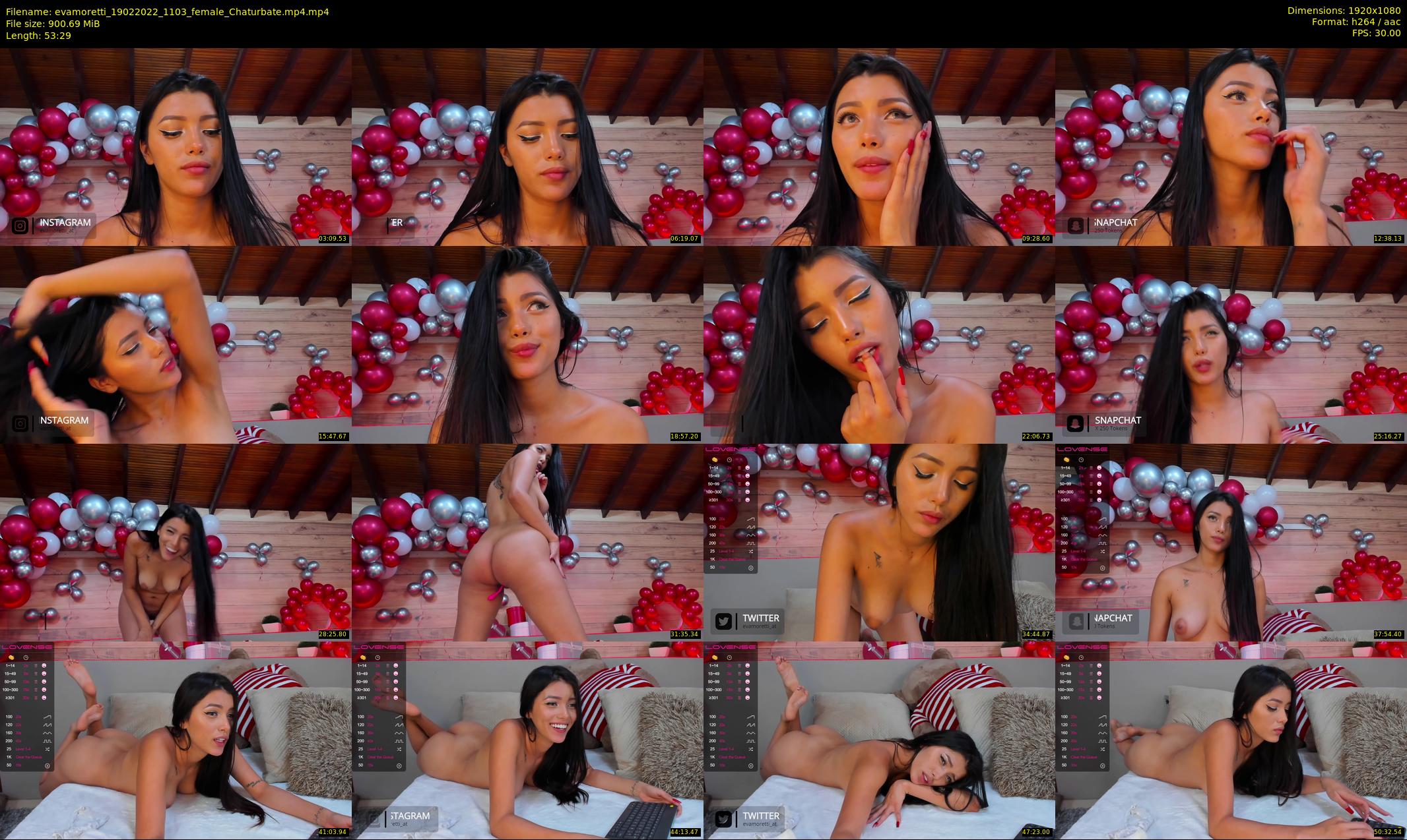 evamoretti — 54 minute Chaturbate female cam show recording, 1080p, Feb 19, 2022