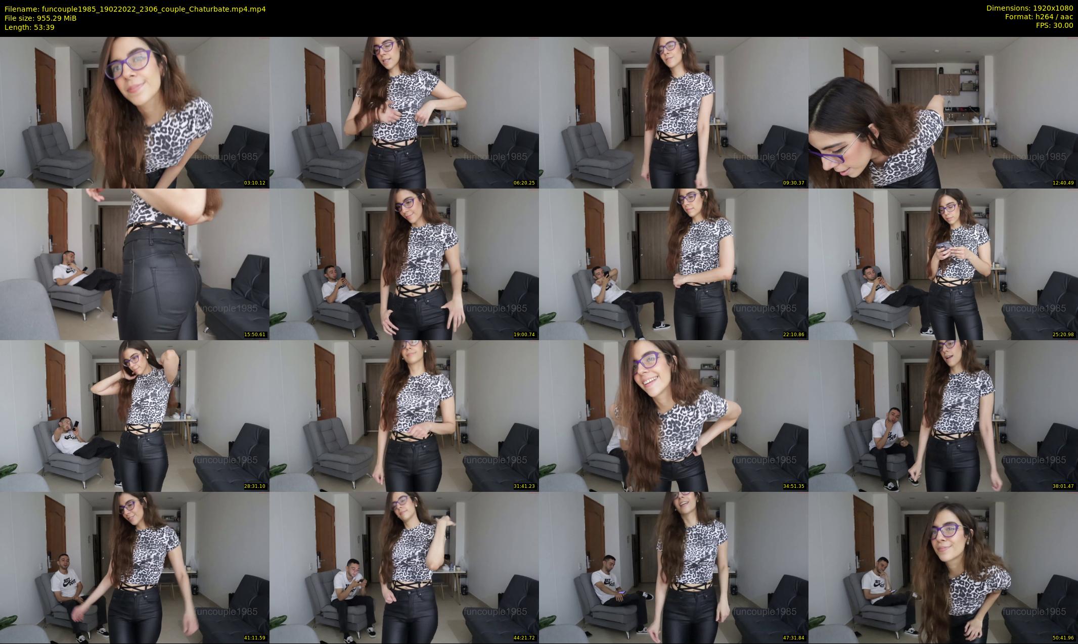 funcouple1985 — 54 minute Chaturbate couple cam show recording, 1080p, Feb 19, 2022