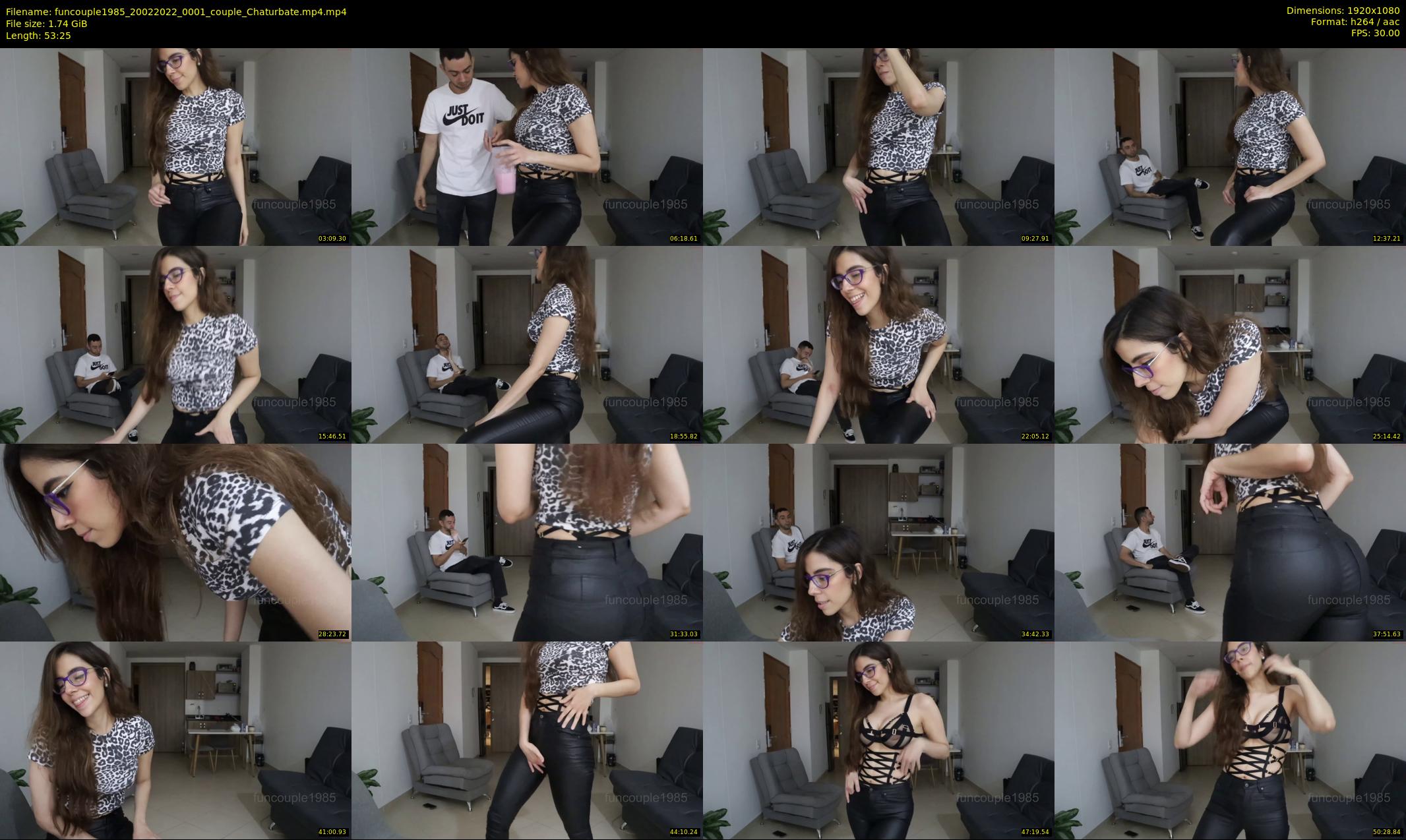funcouple1985 — 54 minute Chaturbate couple cam show recording, 1080p, Feb 20, 2022