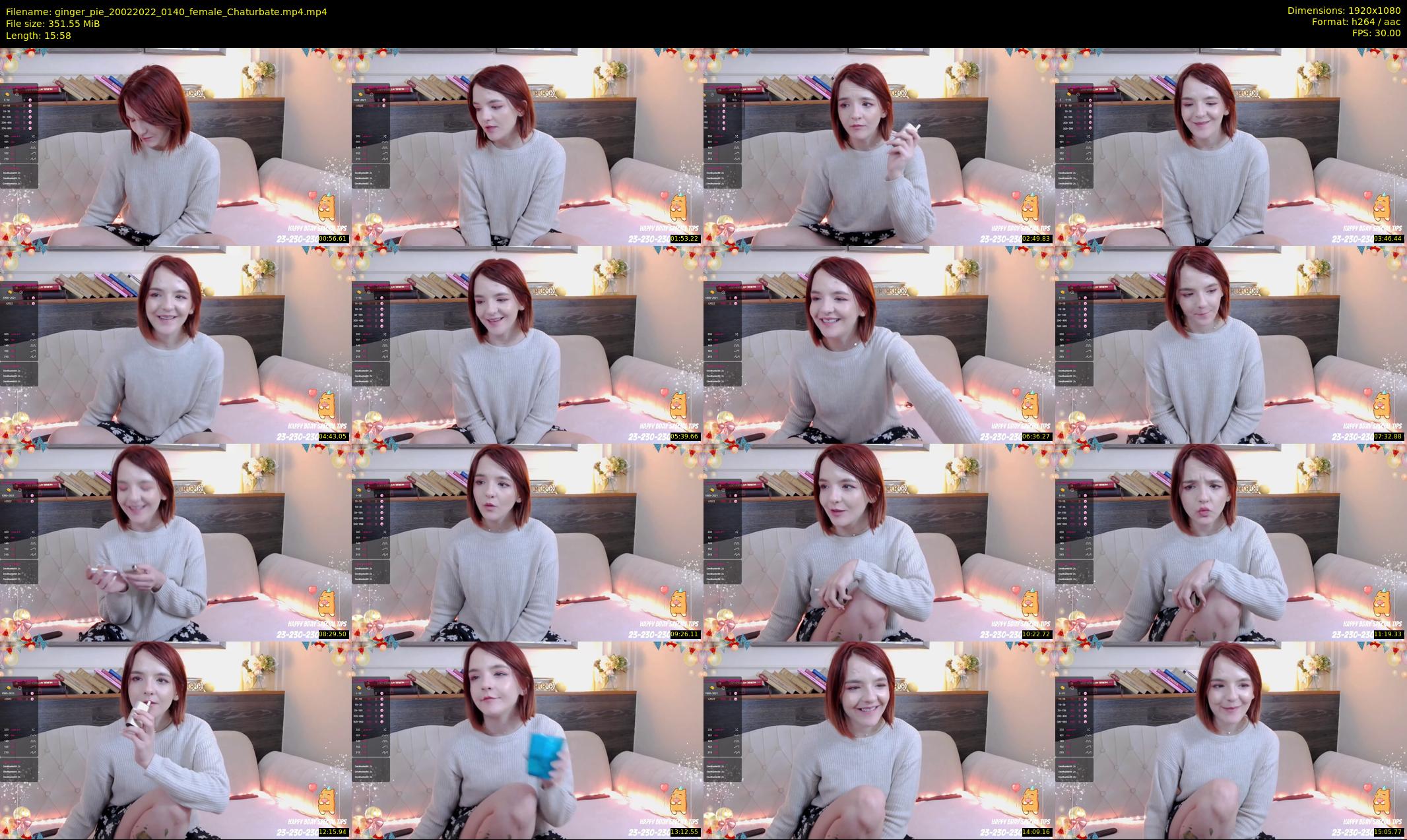 ginger_pie — 16 minute Chaturbate female cam show recording, 1080p, Feb 20, 2022