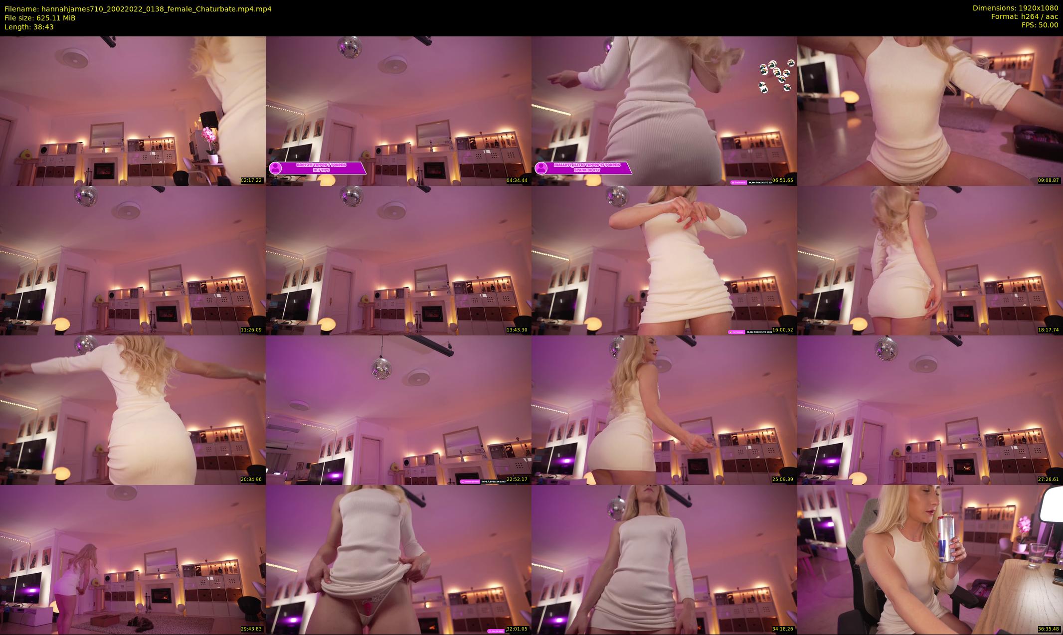 hannahjames710 — 39 minute Chaturbate female cam show recording, 1080p, Feb 20, 2022
