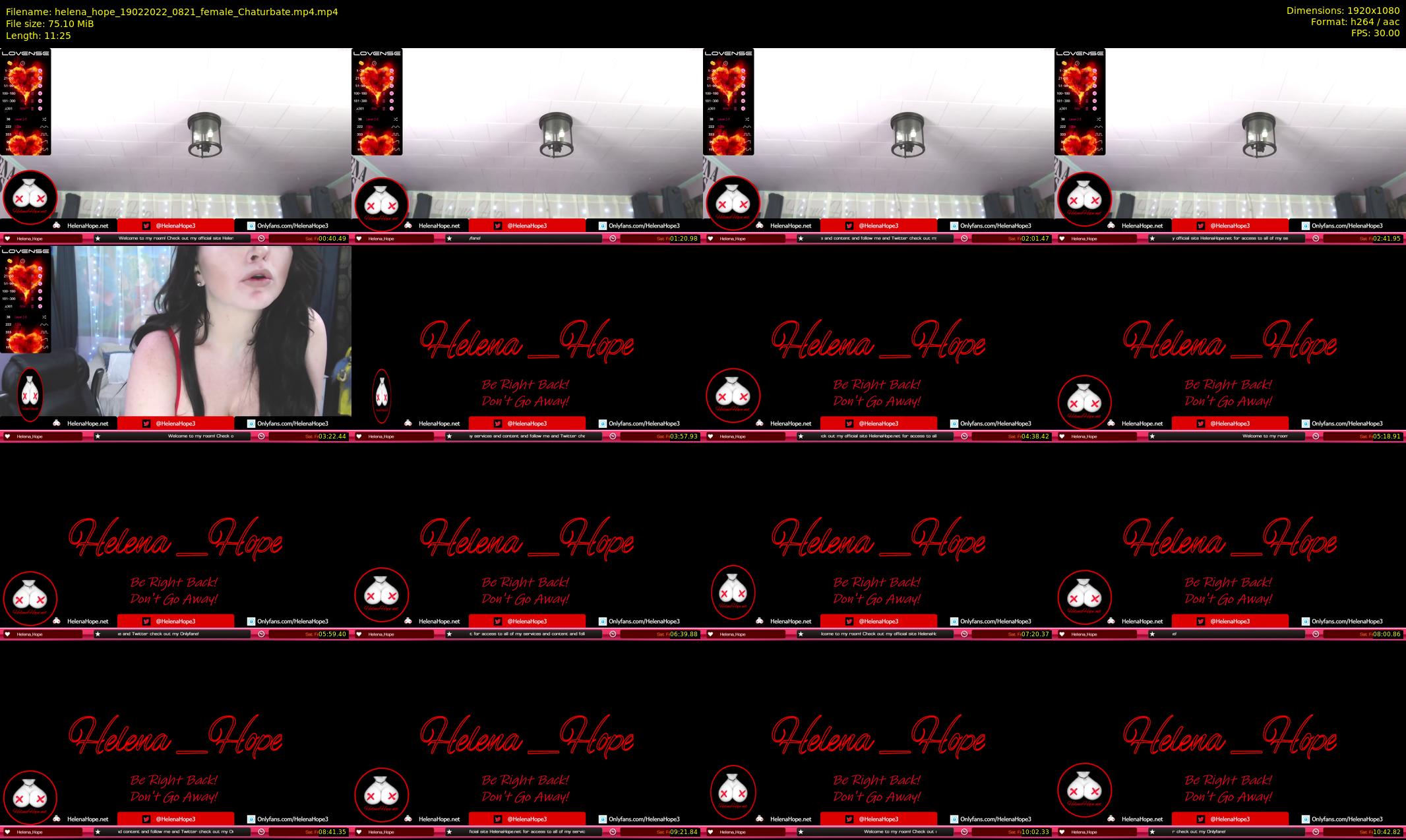 helena_hope — 12 minute Chaturbate female cam show recording, 1080p, Feb 19, 2022