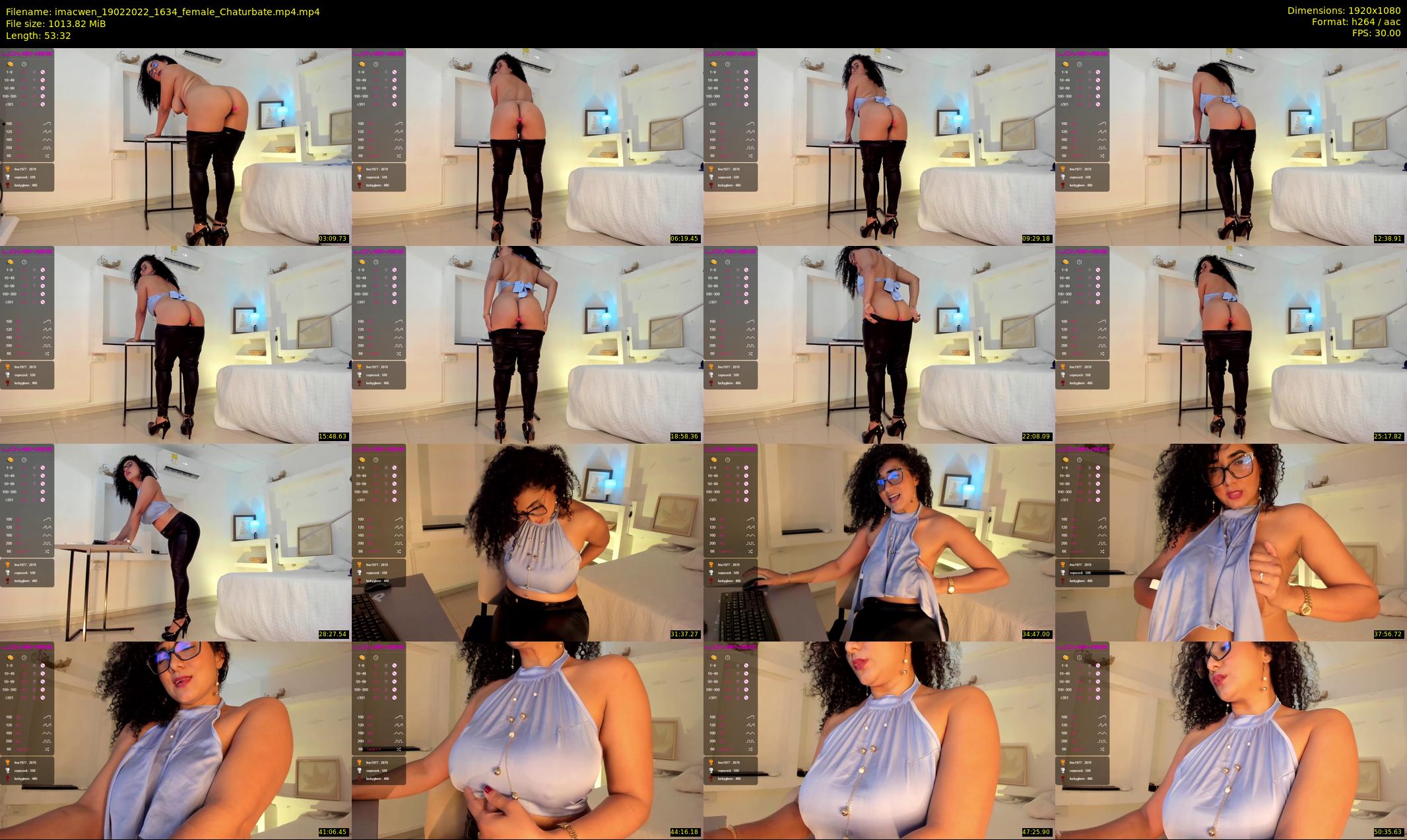 imacwen — 54 minute Chaturbate female cam show recording, 1080p, Feb 19, 2022