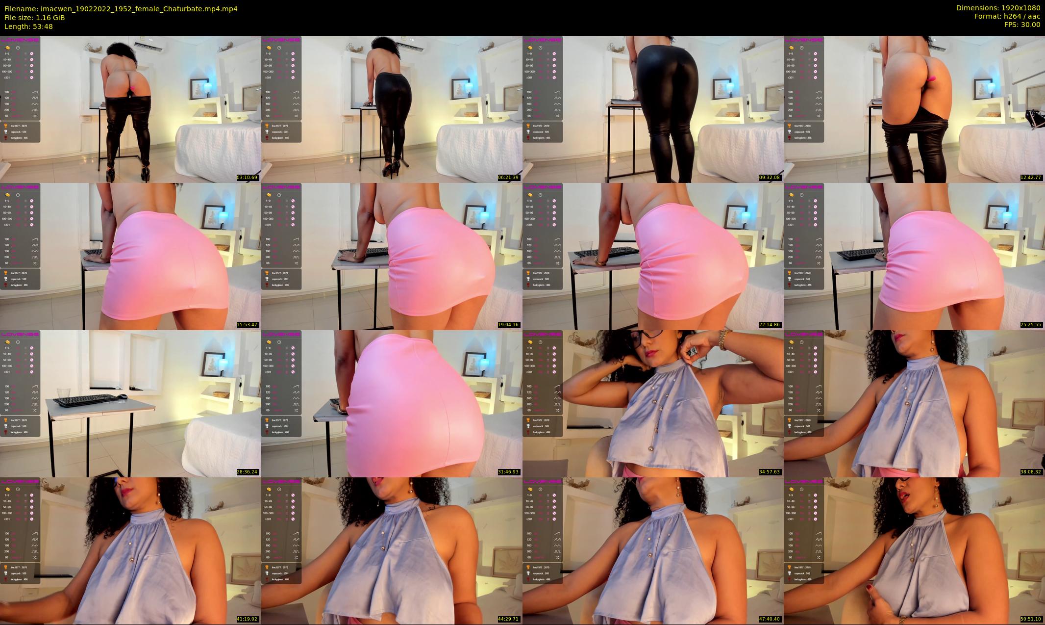 imacwen — 54 minute Chaturbate female cam show recording, 1080p, Feb 19, 2022