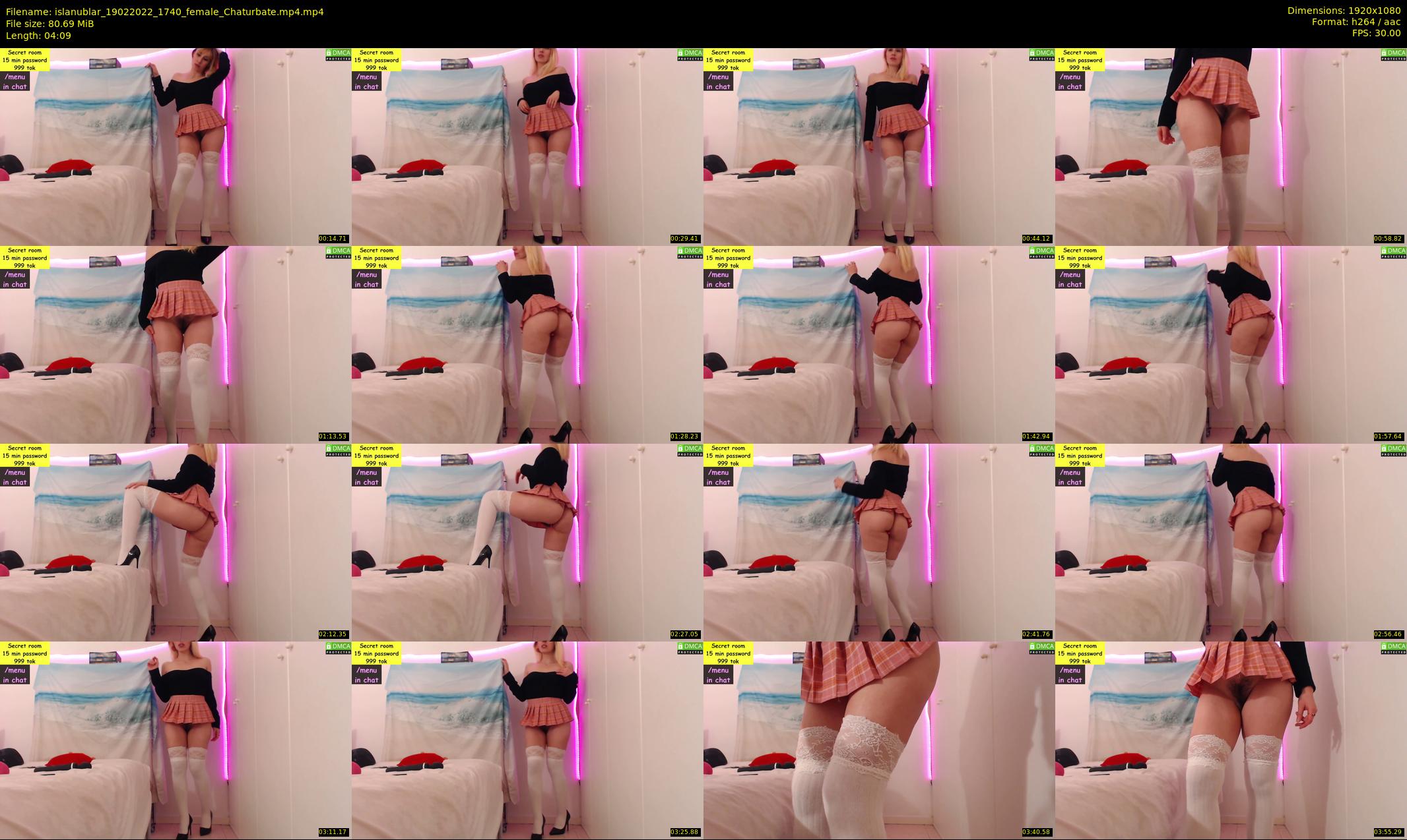 islanublar — 5 minute Chaturbate female cam show recording, 1080p, Feb 19, 2022