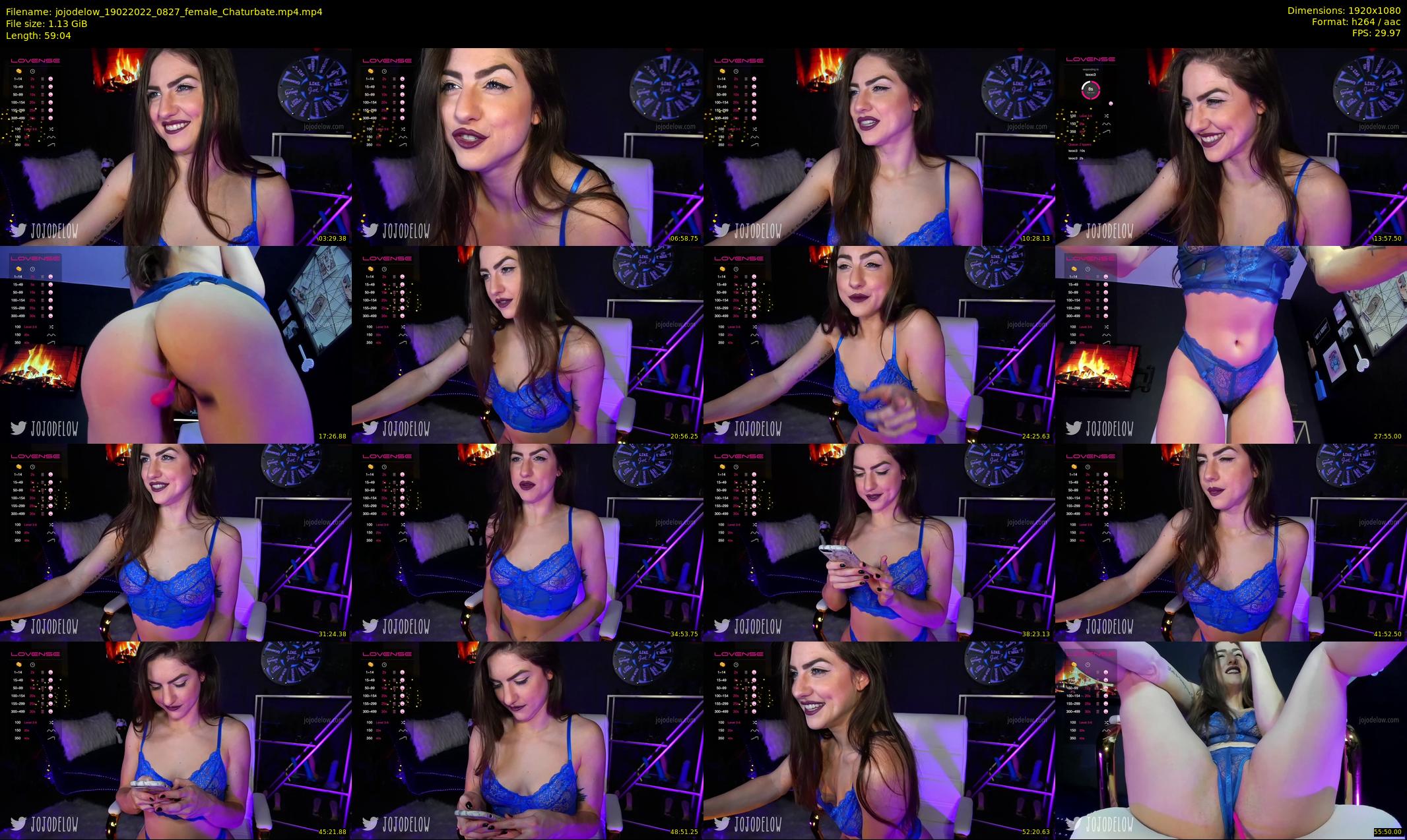 jojodelow — 60 minute Chaturbate female cam show recording, 1080p, Feb 19, 2022
