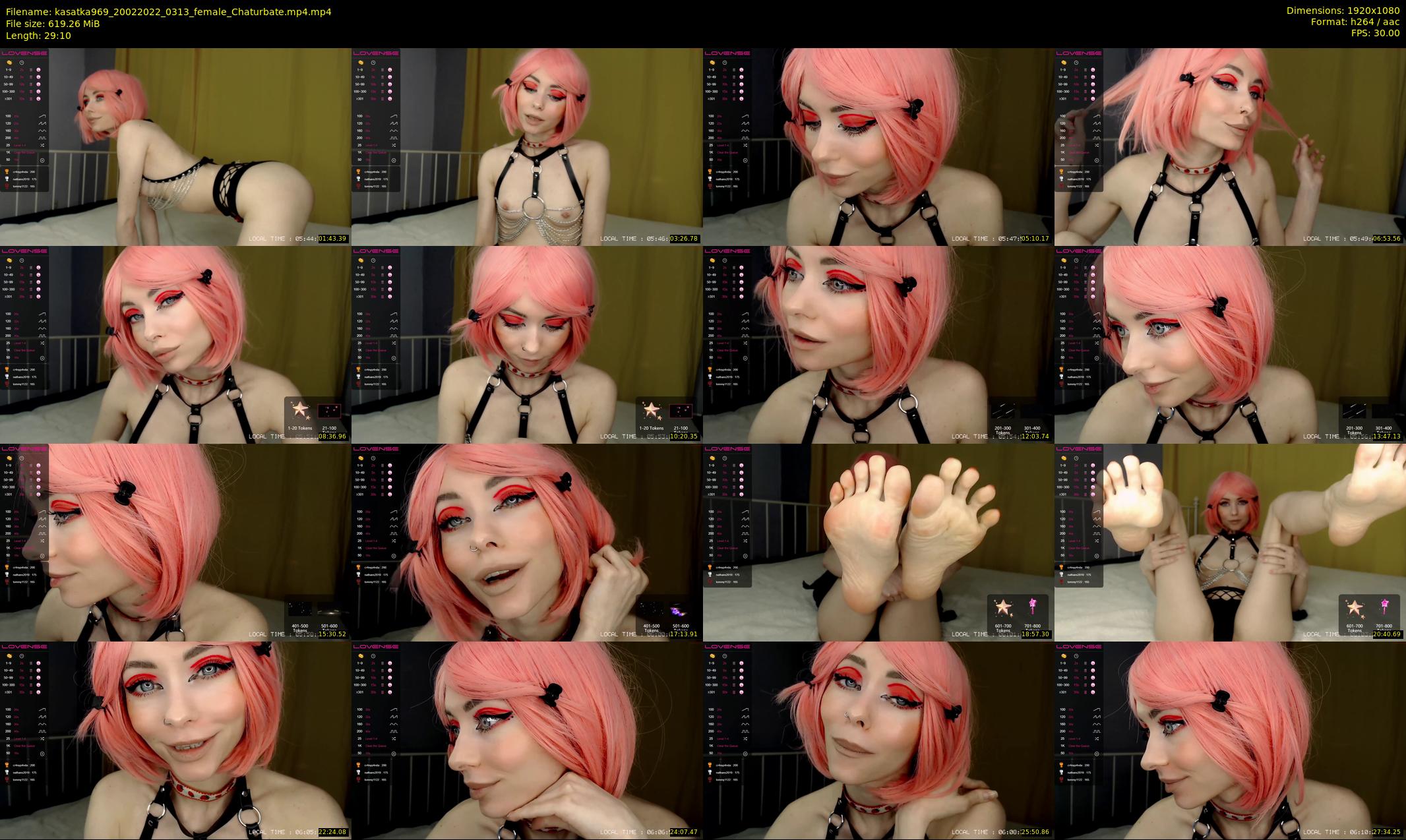 kasatka969 — 30 minute Chaturbate female cam show recording, 1080p, Feb 20, 2022
