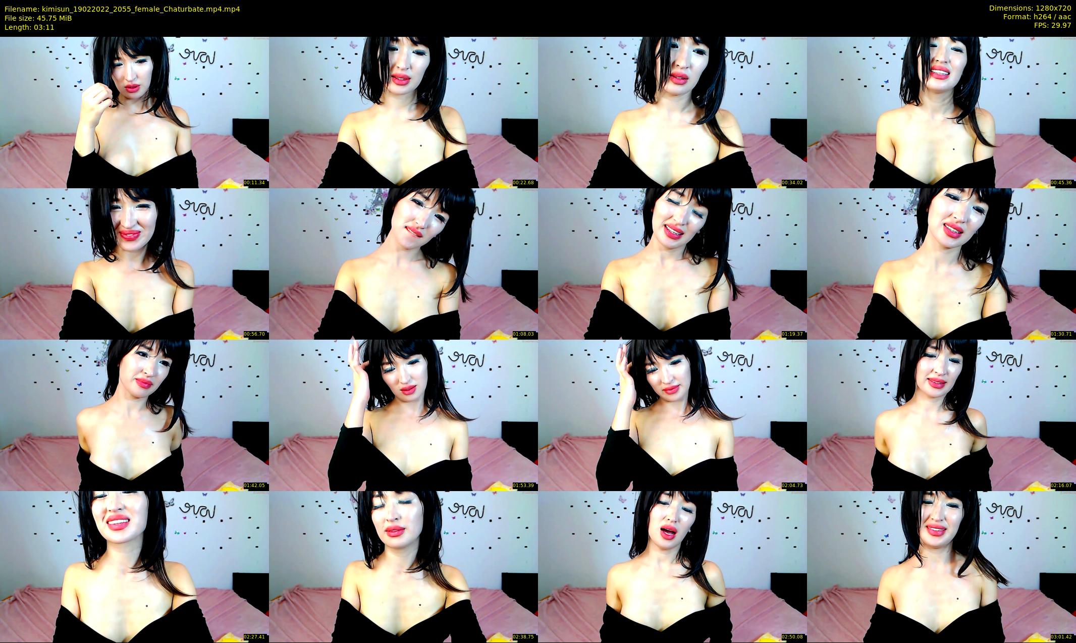 kimisun — 4 minute Chaturbate female cam show recording, 720p, Feb 19, 2022