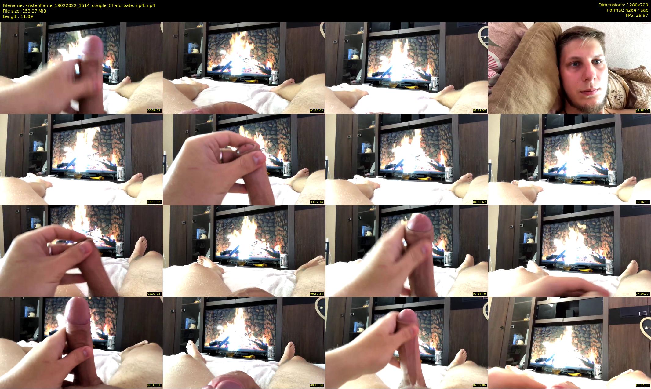 kristenflame — 12 minute Chaturbate couple cam show recording, 720p, Feb 19, 2022