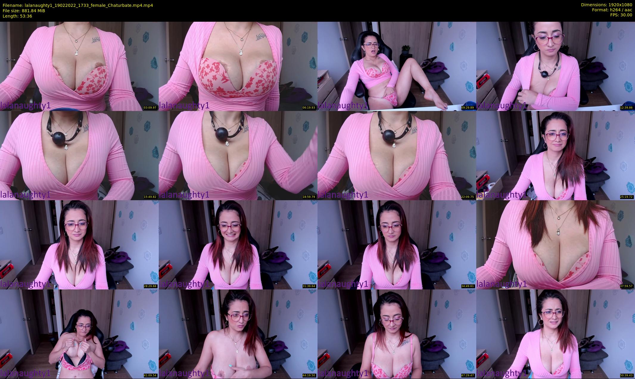 lalanaughty1 — 54 minute Chaturbate female cam show recording, 1080p, Feb 19, 2022