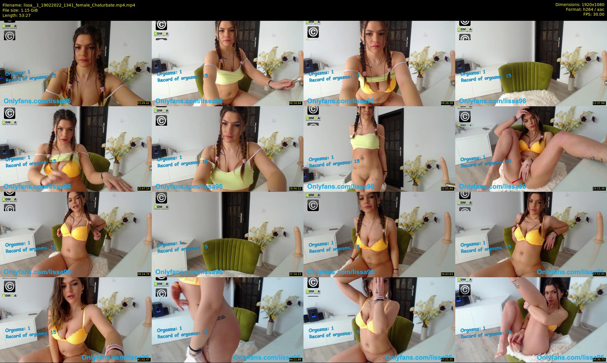 lissa__1 — 54 minute Chaturbate female cam show recording, 1080p, Feb 19, 2022