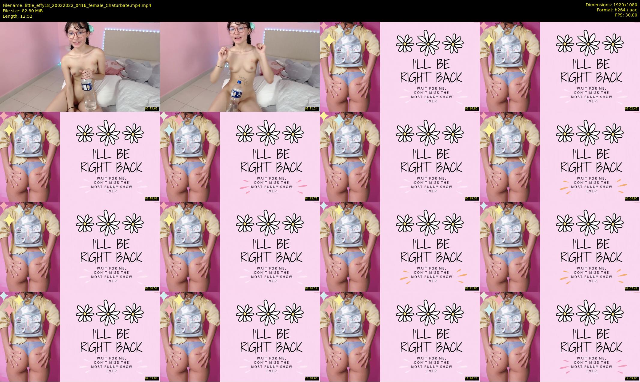 little_effy18 — 13 minute Chaturbate female cam show recording, 1080p, Feb 20, 2022