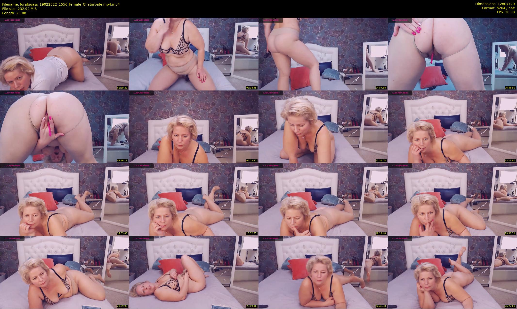 lorabigass — 28 minute Chaturbate female cam show recording, 720p, Feb 19, 2022