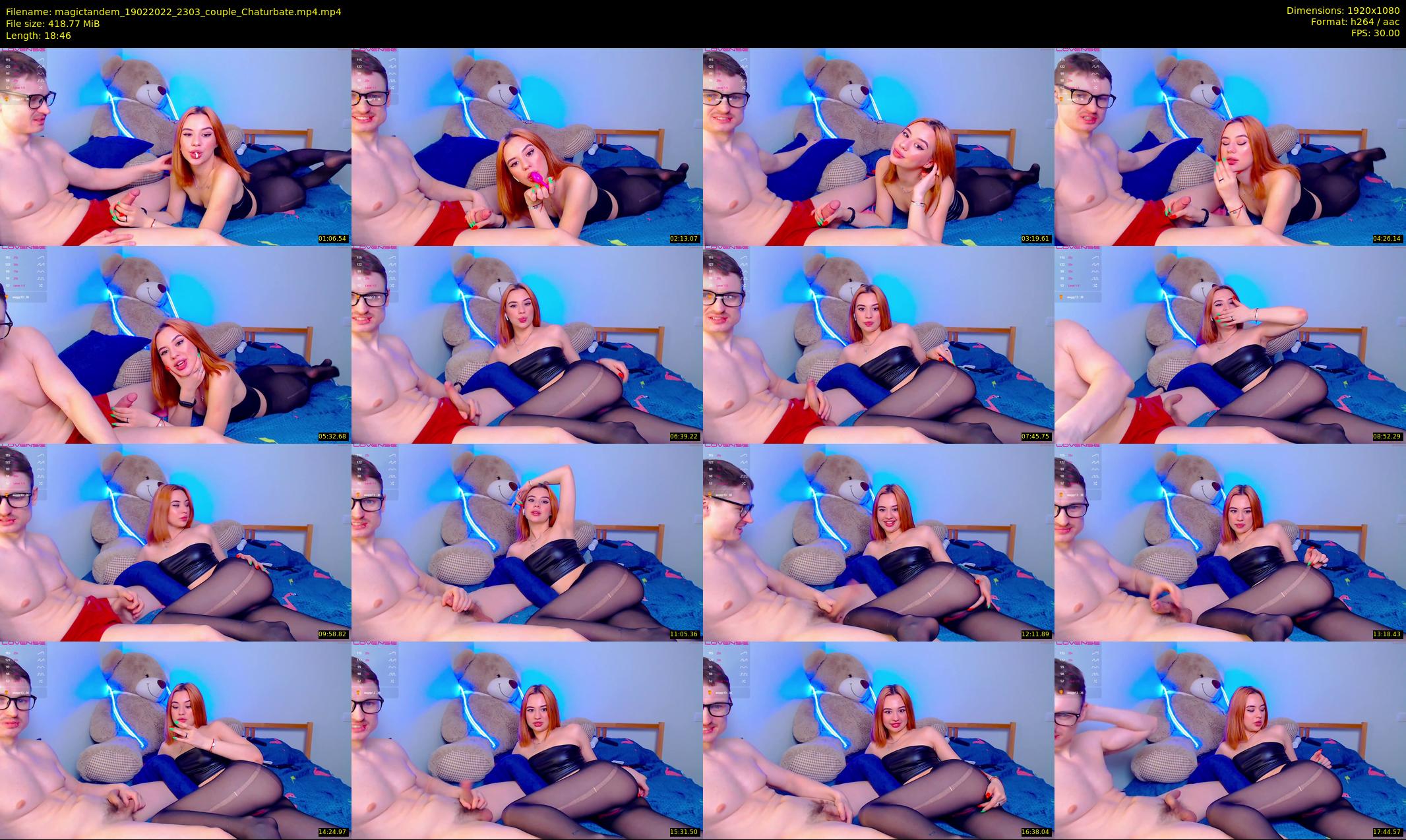 magictandem — 19 minute Chaturbate couple cam show recording, 1080p, Feb 19, 2022
