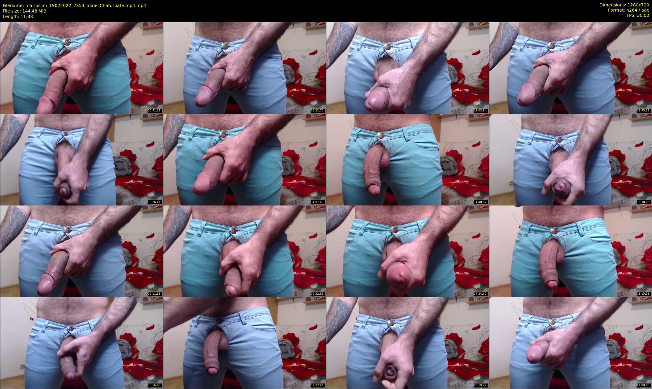 marioslim — 12 minute Chaturbate male cam show recording, 720p, Feb 19, 2022
