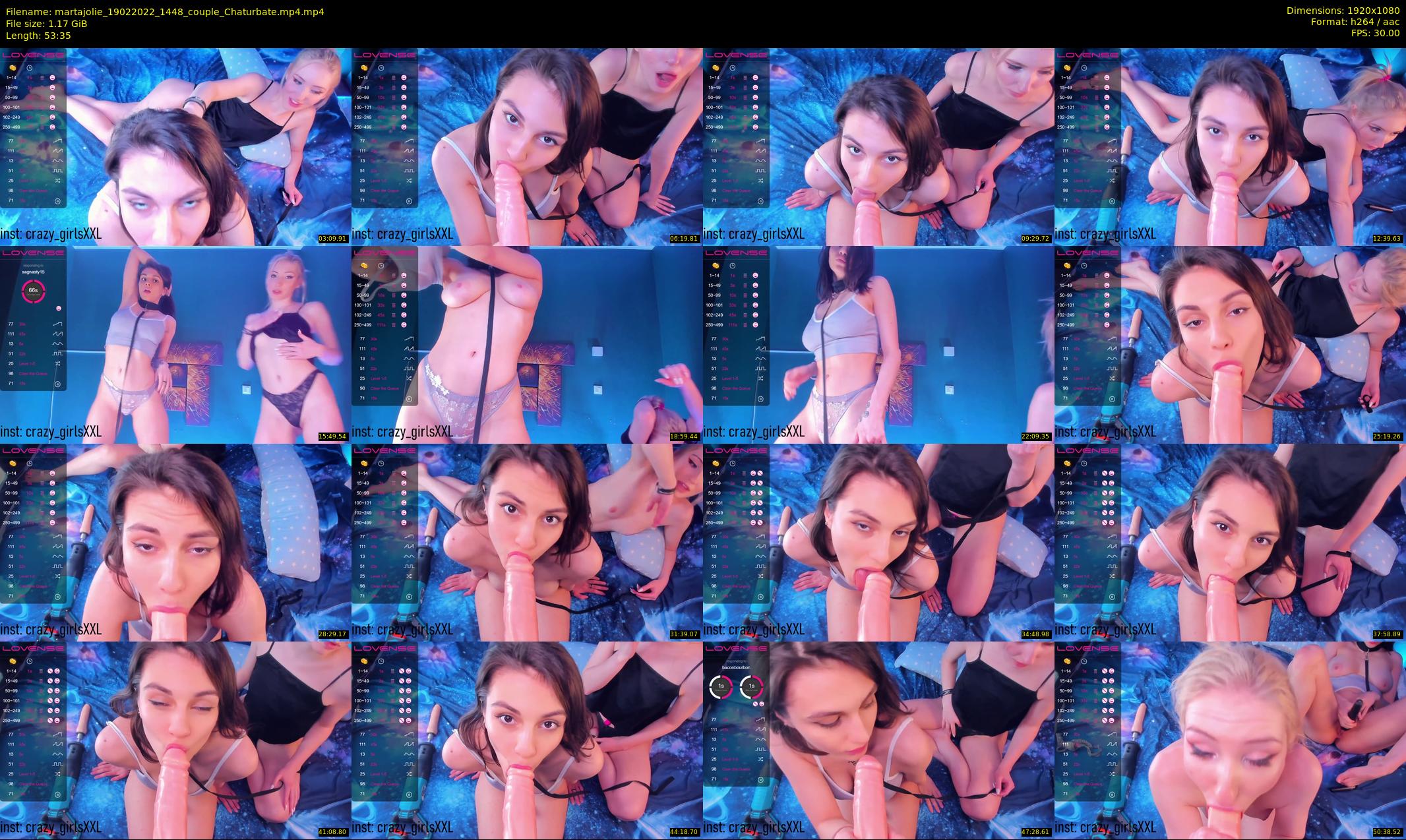 martajolie — 54 minute Chaturbate female cam show recording, 1080p, Feb 19, 2022
