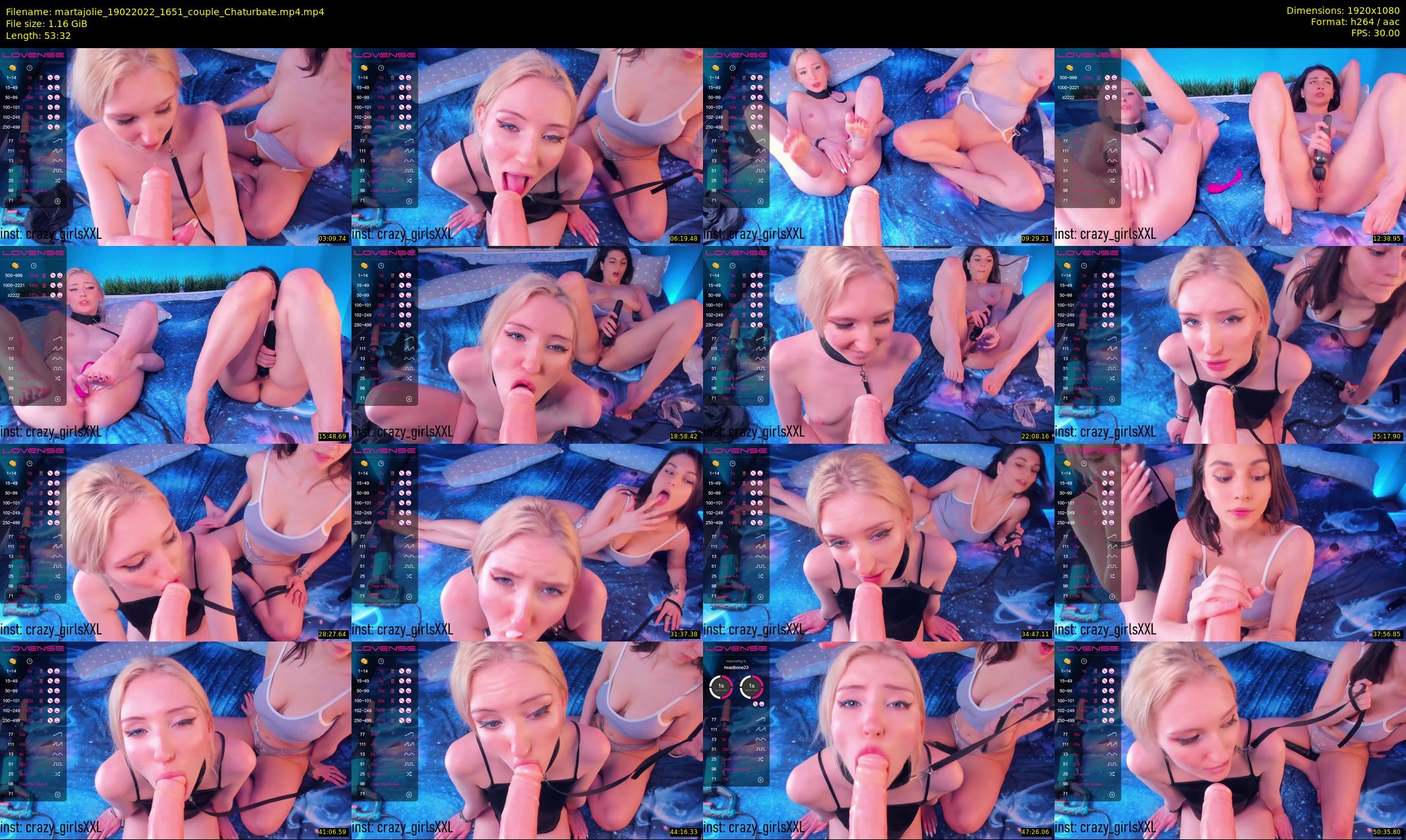 martajolie — 54 minute Chaturbate female cam show recording, 1080p, Feb 19, 2022
