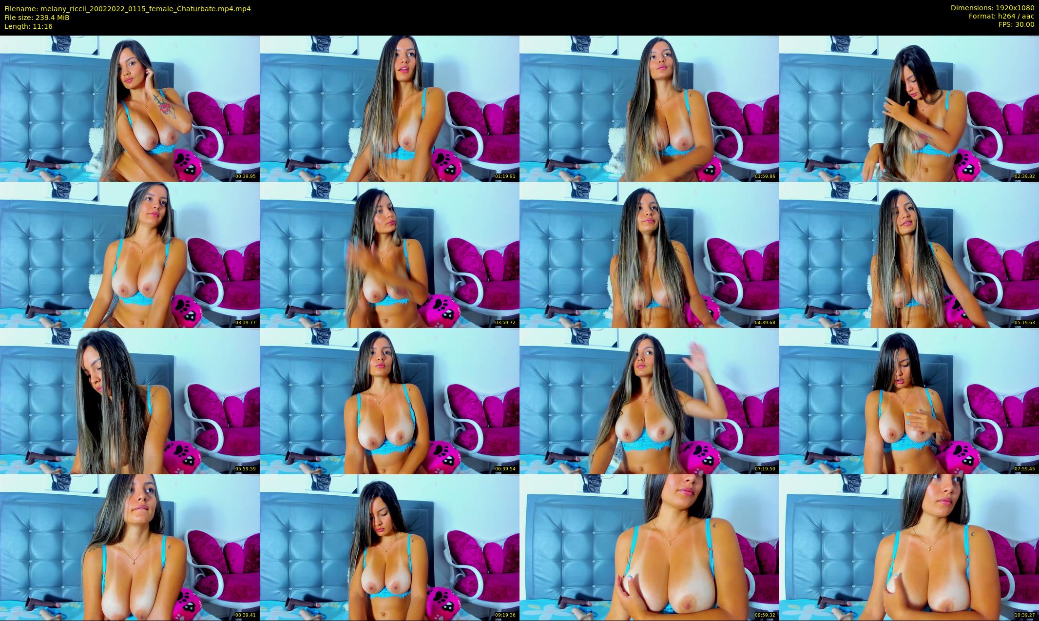 melany_riccii — 12 minute Chaturbate female cam show recording, 1080p, Feb 20, 2022