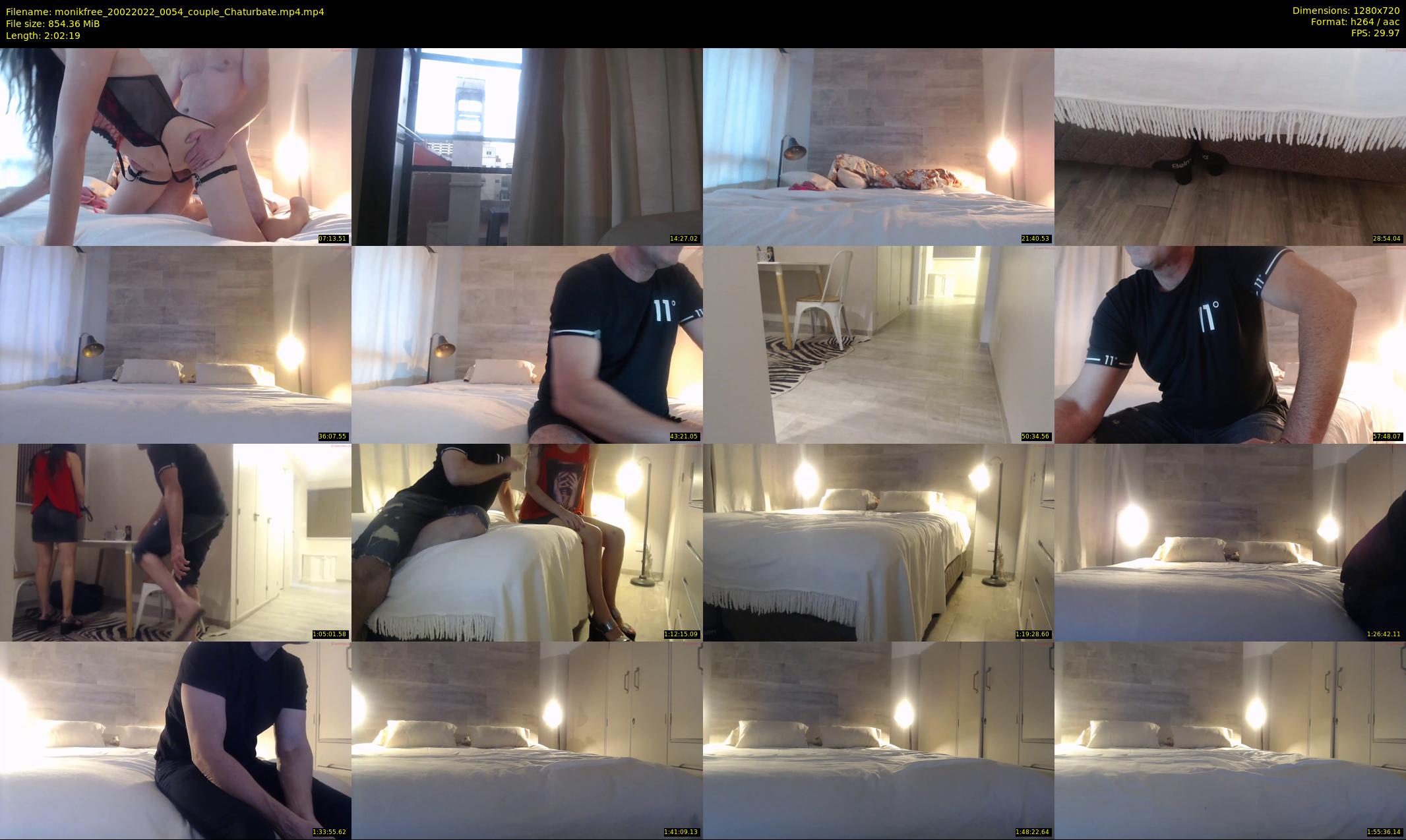 monikfree — 123 minute Chaturbate couple cam show recording, 720p, Feb 20, 2022