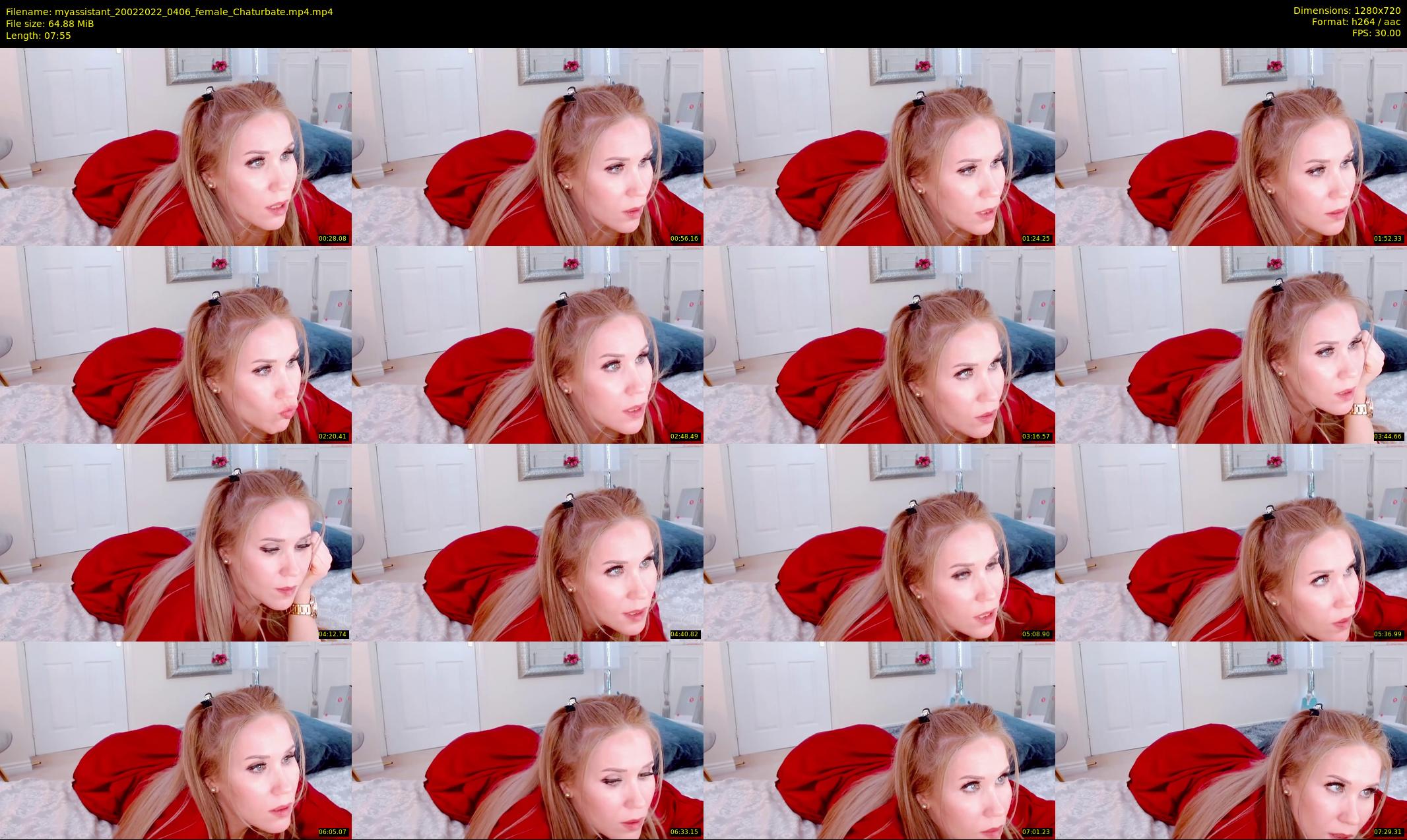 myassistant — 8 minute Chaturbate female cam show recording, 720p, Feb 20, 2022