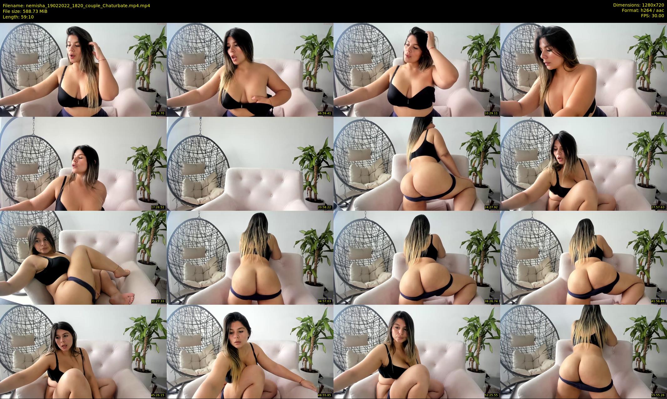 nemisha — 60 minute Chaturbate female cam show recording, 720p, Feb 19, 2022