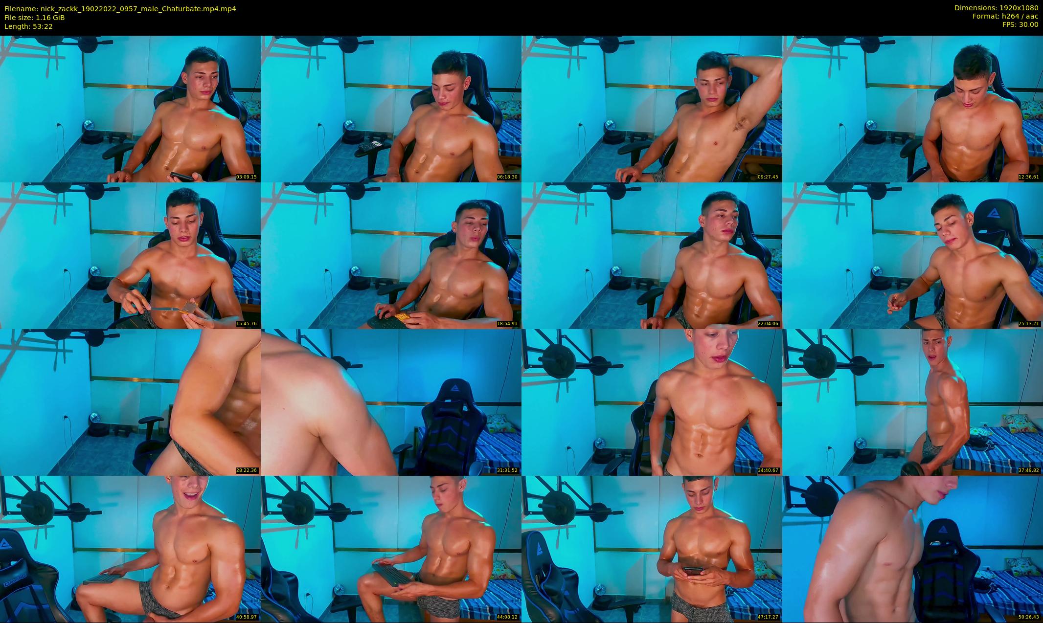 nick_zackk — 54 minute Chaturbate male cam show recording, 1080p, Feb 19, 2022