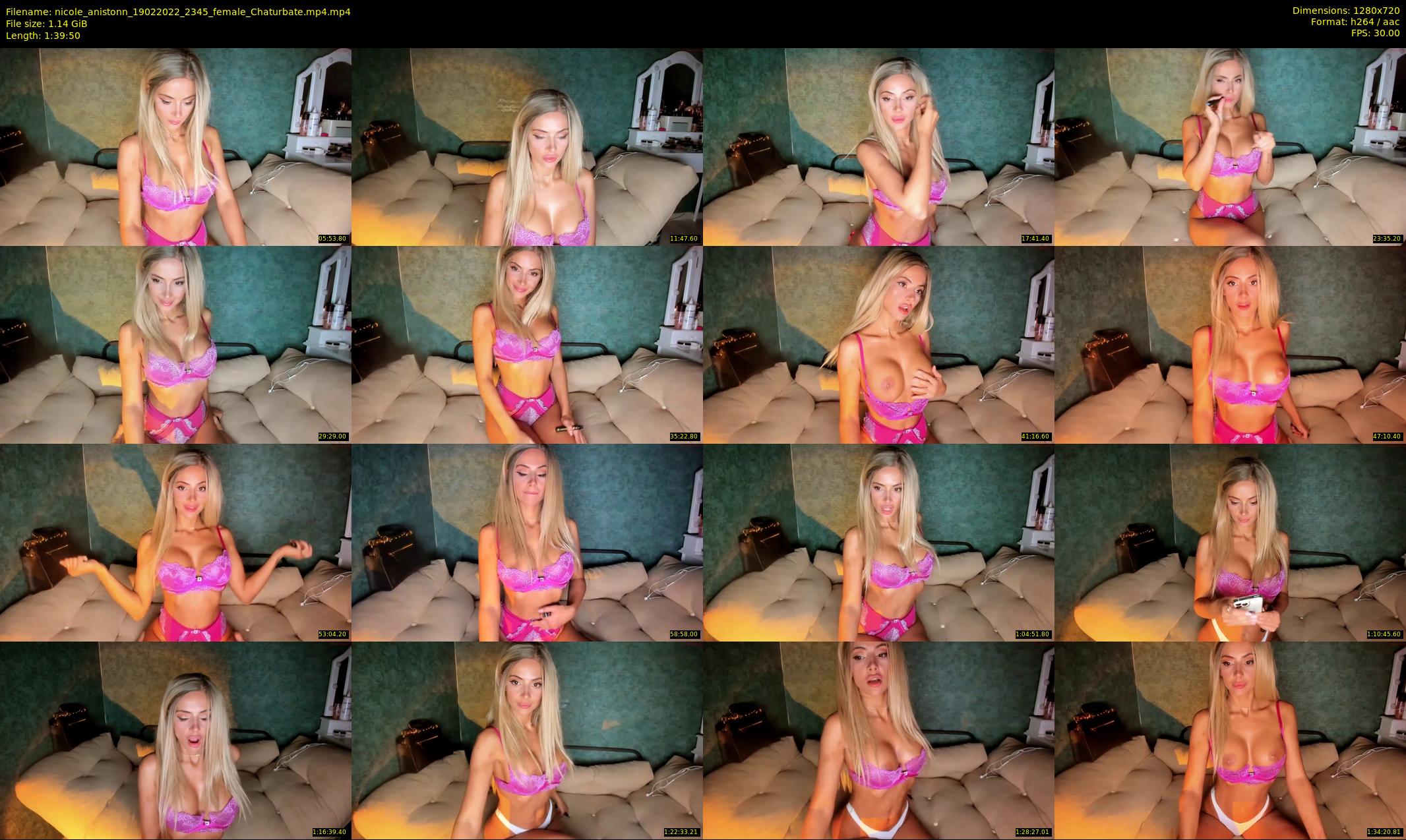 nicole_anistonn — 100 minute Chaturbate female cam show recording, 720p, Feb 19, 2022