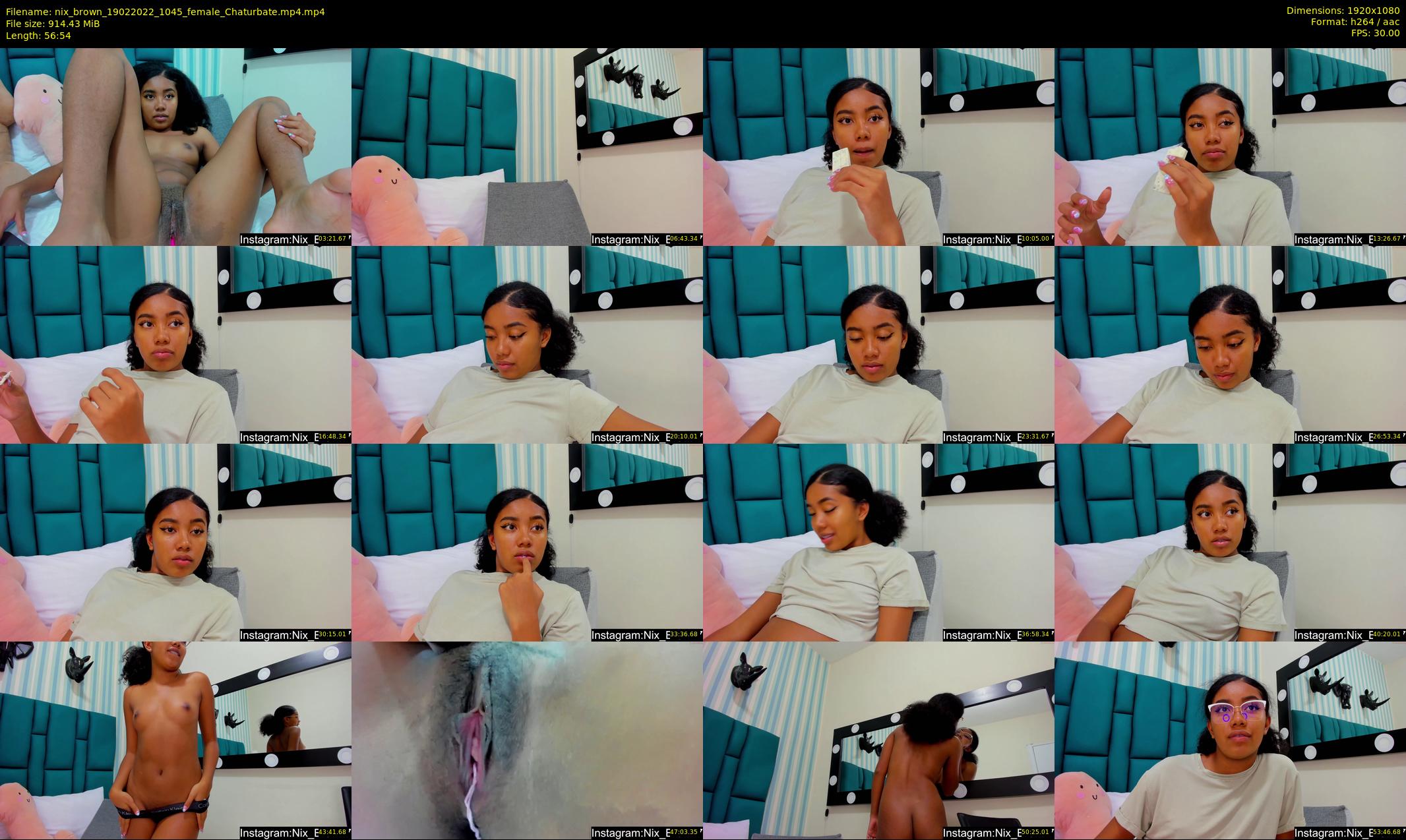 nix_brown — 57 minute Chaturbate female cam show recording, 1080p, Feb 19, 2022