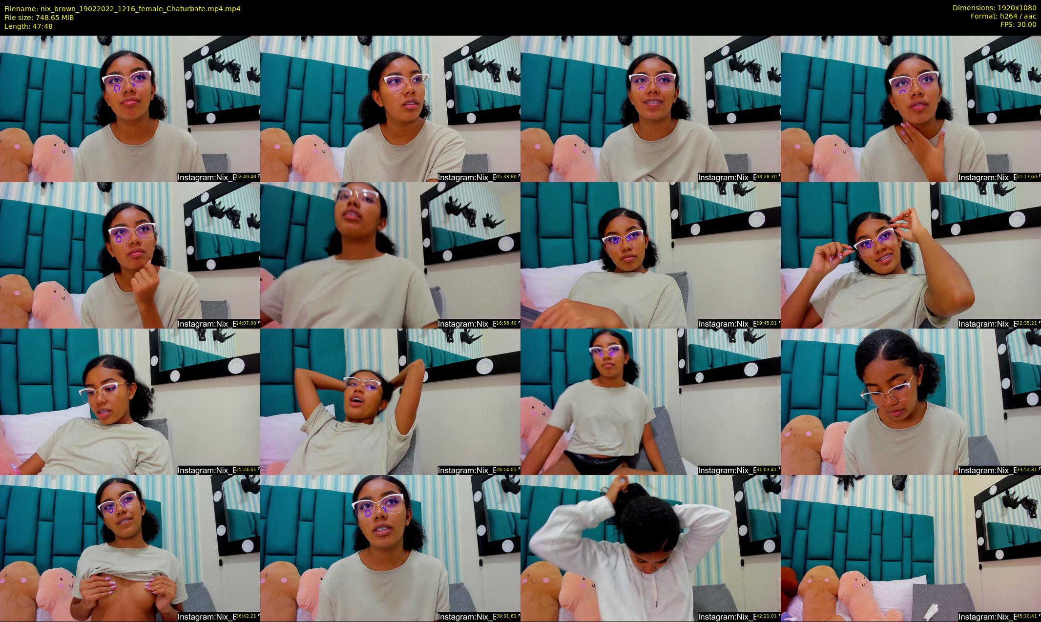 nix_brown — 48 minute Chaturbate female cam show recording, 1080p, Feb 19, 2022