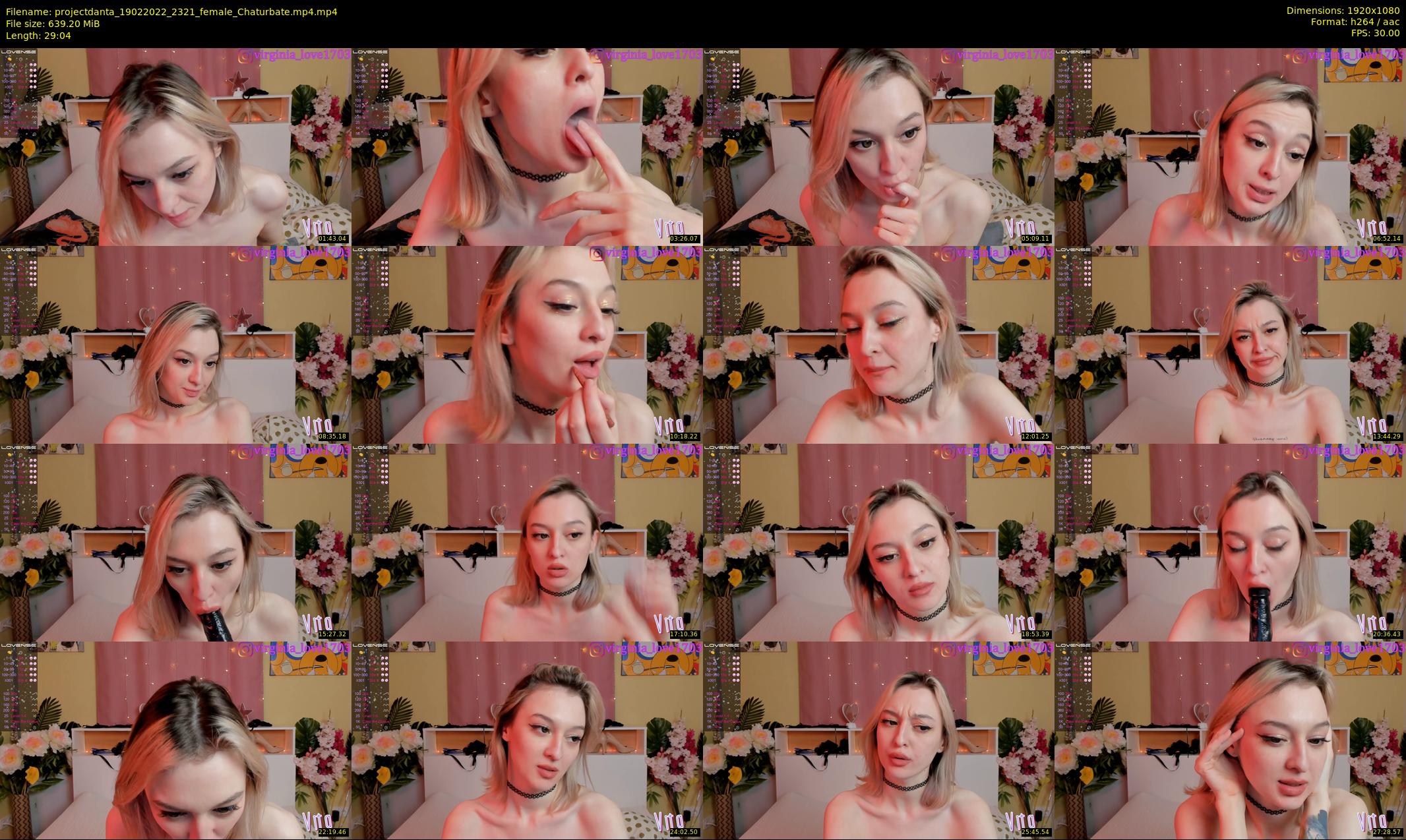 projectdanta — 30 minute Chaturbate female cam show recording, 1080p, Feb 19, 2022