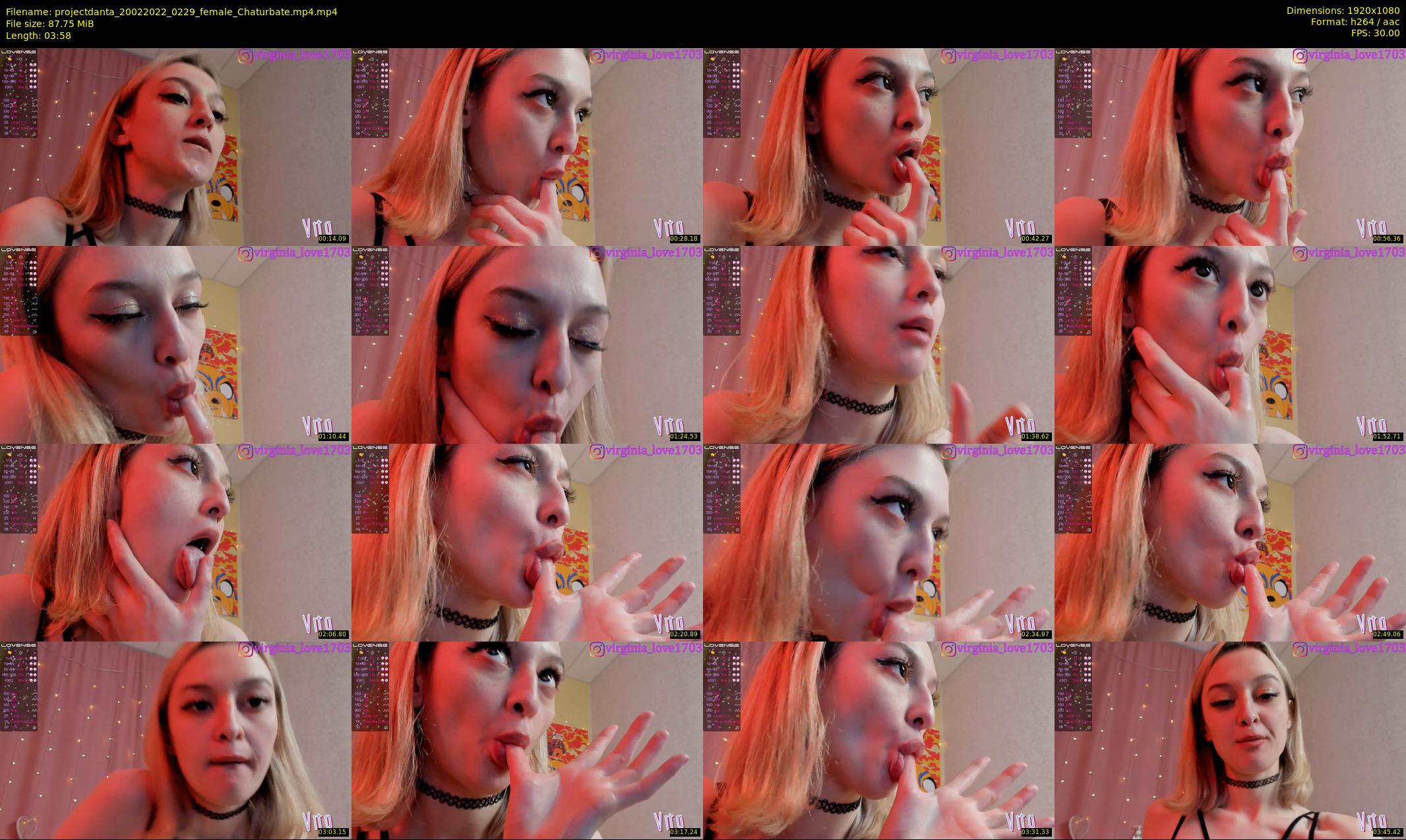 projectdanta — 4 minute Chaturbate female cam show recording, 1080p, Feb 20, 2022