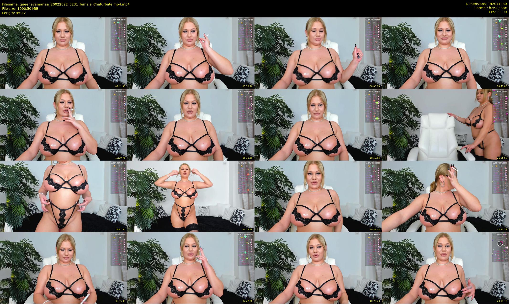 queenevamariaa — 46 minute Chaturbate female cam show recording, 1080p, Feb 20, 2022