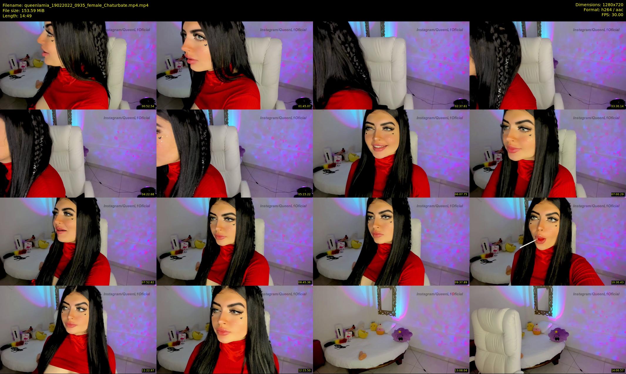 queenlamia — 15 minute Chaturbate female cam show recording, 720p, Feb 19, 2022