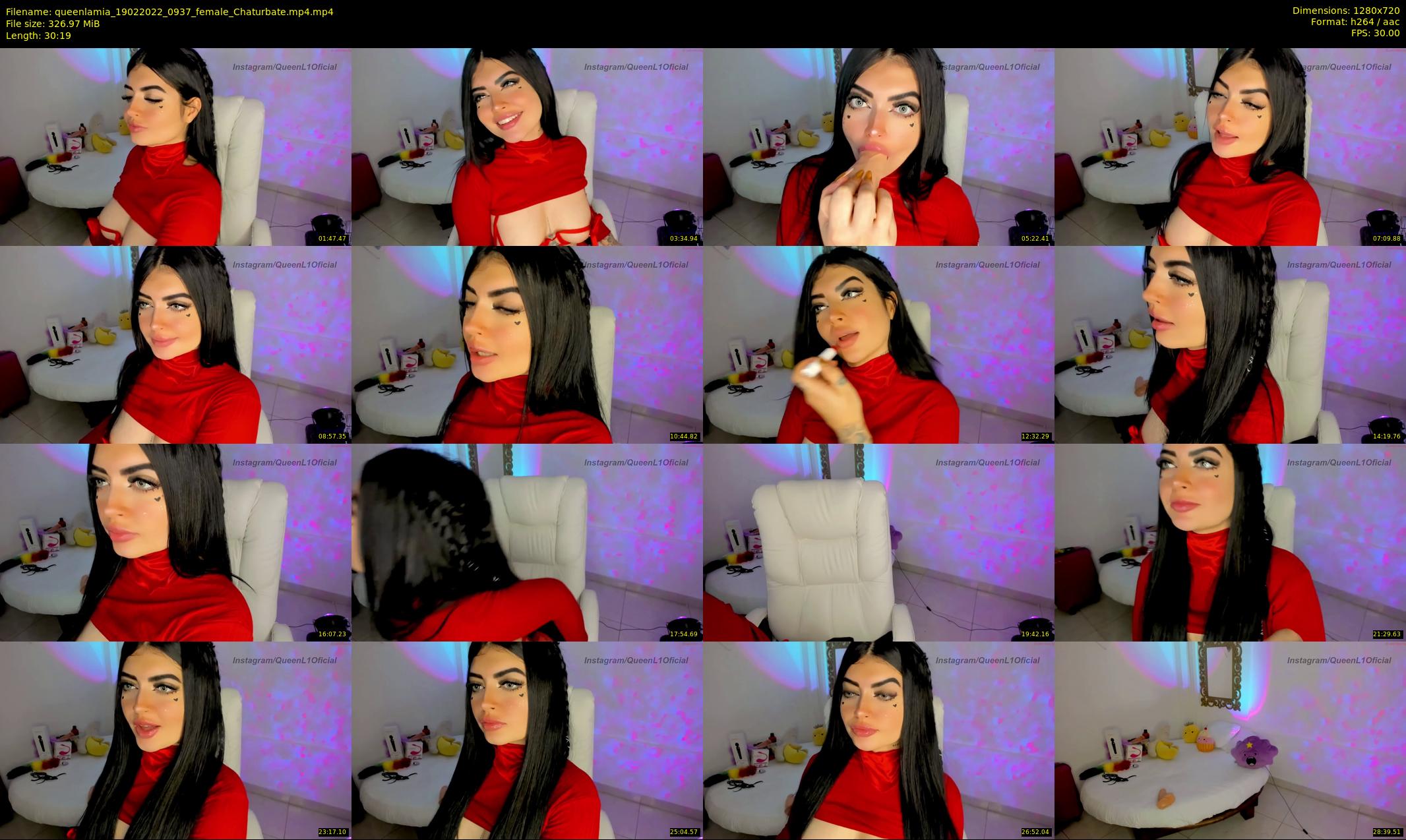 queenlamia — 31 minute Chaturbate female cam show recording, 720p, Feb 19, 2022