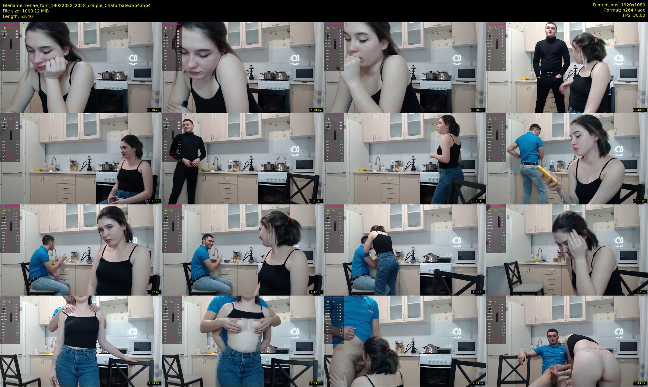 renae_tom — 54 minute Chaturbate couple cam show recording, 1080p, Feb 19, 2022