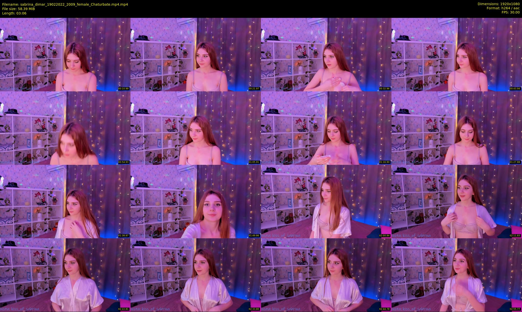 sabrina_dimar — 4 minute Chaturbate female cam show recording, 1080p, Feb 19, 2022