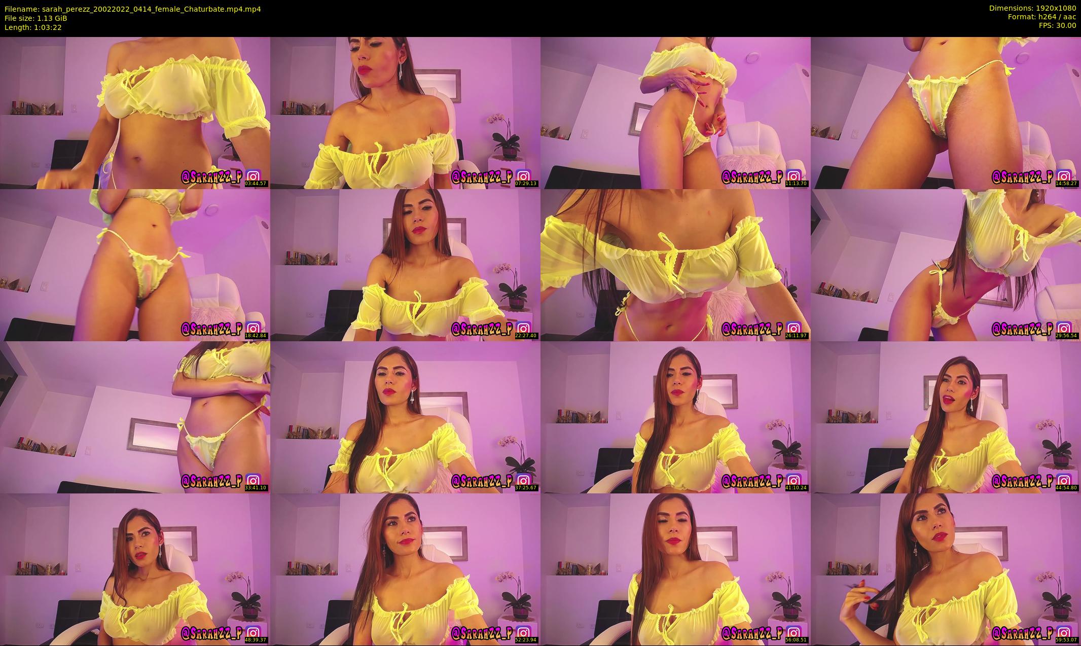 sarah_perezz — 64 minute Chaturbate female cam show recording, 1080p, Feb 20, 2022