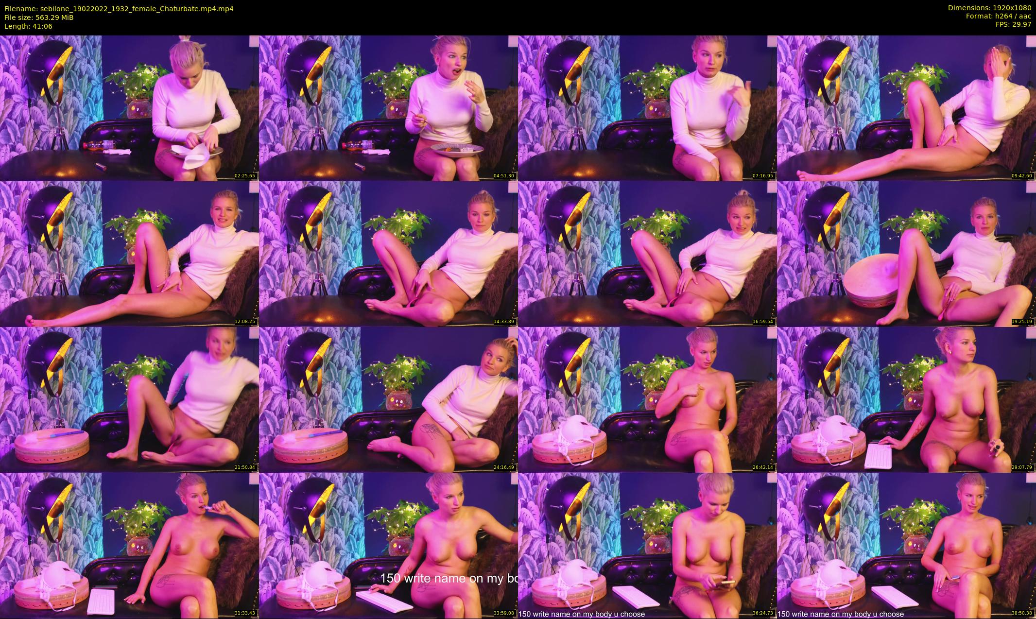 sebilone — 42 minute Chaturbate couple cam show recording, 1080p, Feb 19, 2022
